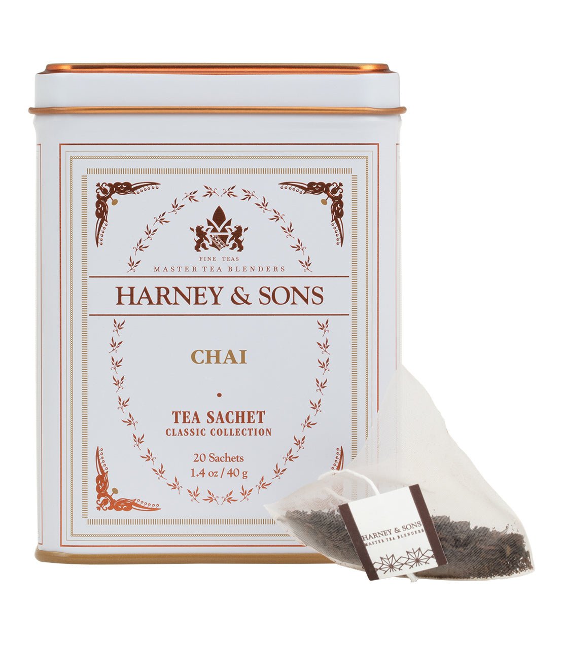 Harney & Sons Fine Teas Chai, Classic Tin of 20 Sachets