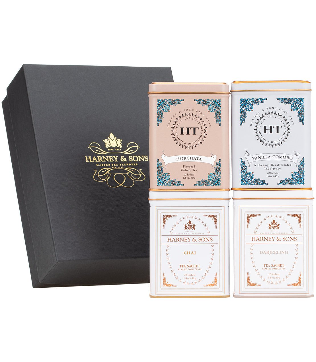 Harney & Sons Fine Teas Darjeeling, Classic Tin of 20 Sachets