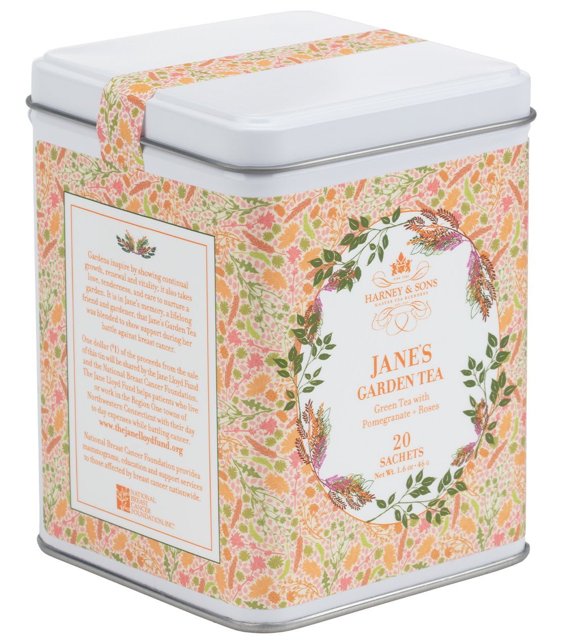 Harney & Sons Fine Teas Jane's Garden Tea, Tin of 20 Sachets