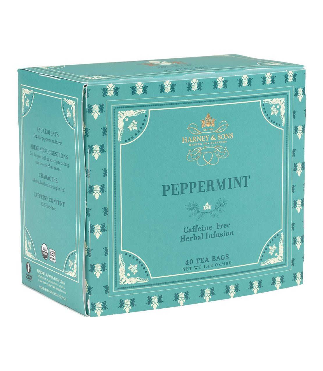 Harney & Sons Fine Teas Organic Peppermint Herbal Premium Teabags