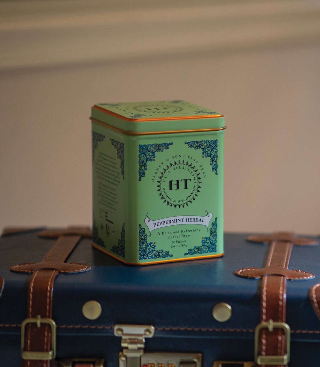 Harney & Sons Fine Teas Peppermint Herbal, HT Tin of 20 Sachets
