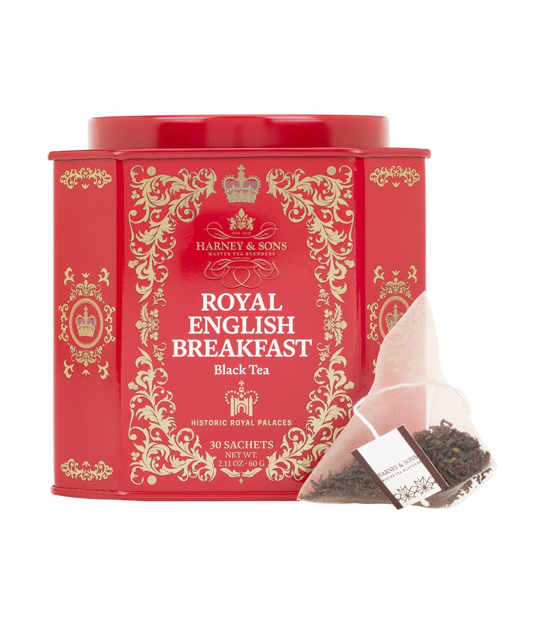 Harney & Sons Fine Teas Royal English Breakfast, HRP Tin of 30 Sachets