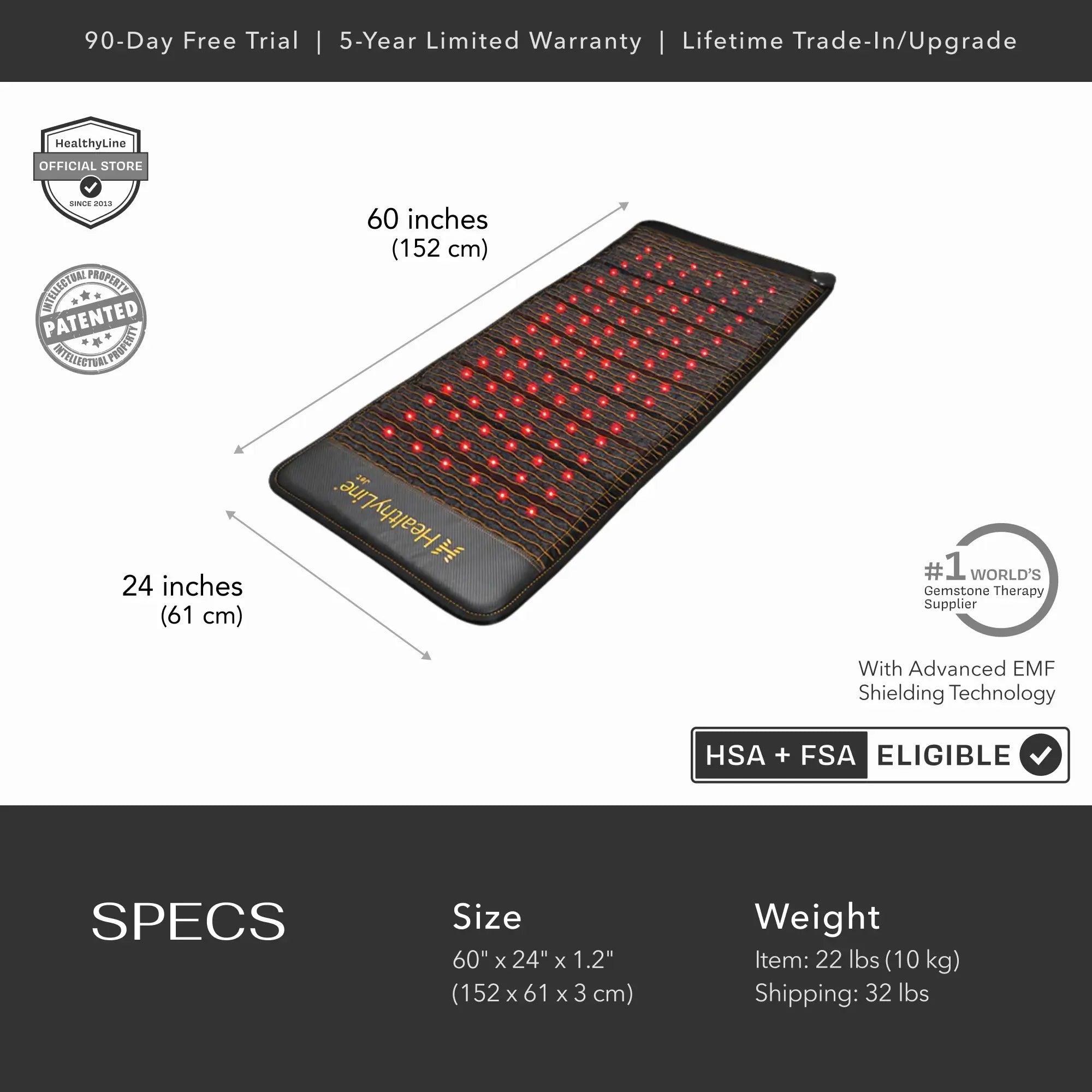 HealthyLine Jet Series | PEMF Far Infrared Heating Mats