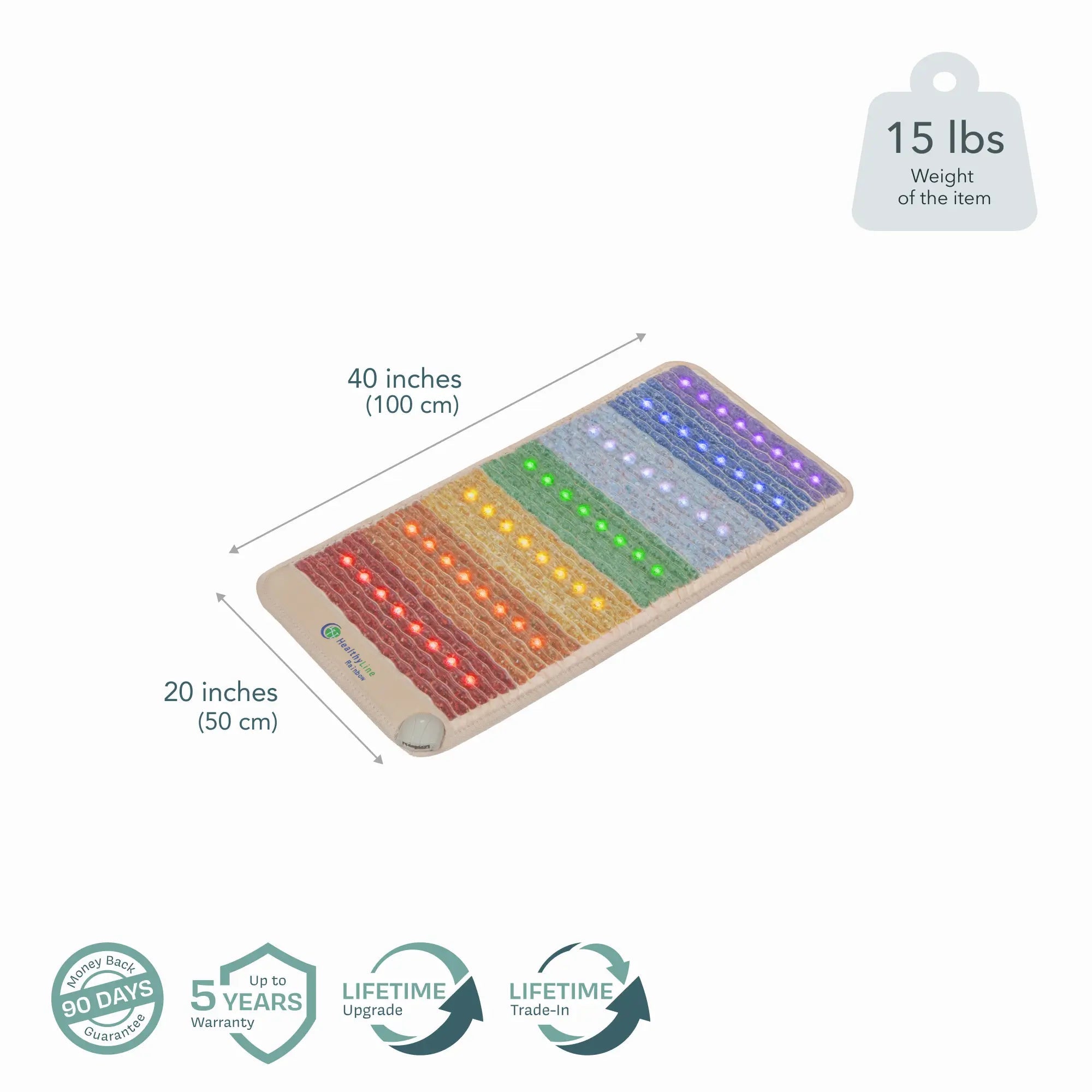 HealthyLine Rainbow Chakra Series | PEMF Far Infrared Heating Mats