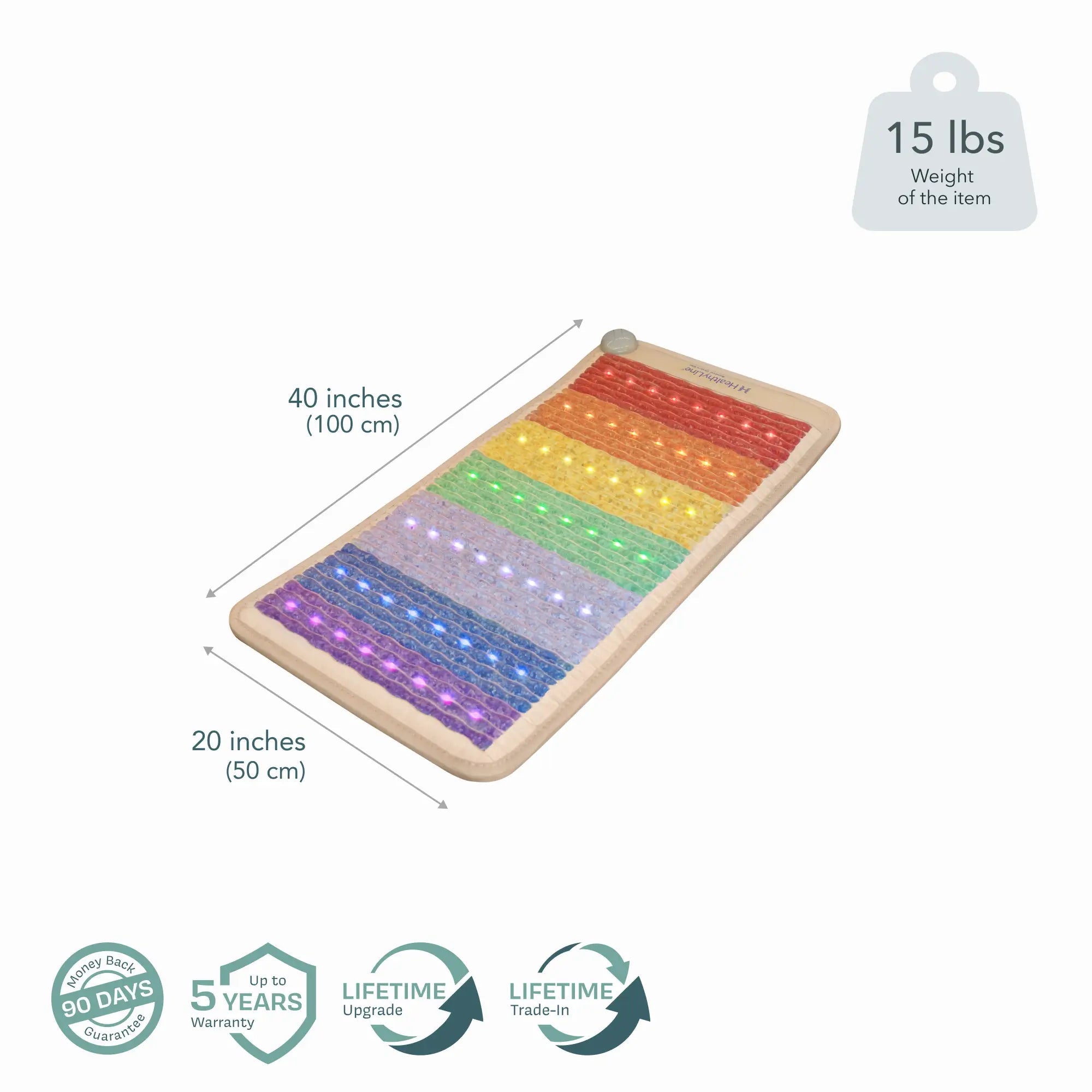 HealthyLine Rainbow Chakra Series | PEMF Far Infrared Heating Mats