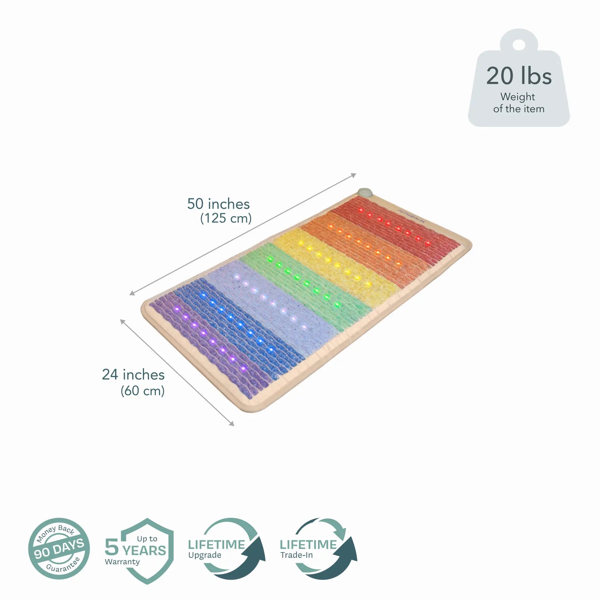 HealthyLine Rainbow Chakra Series | PEMF Far Infrared Heating Mats