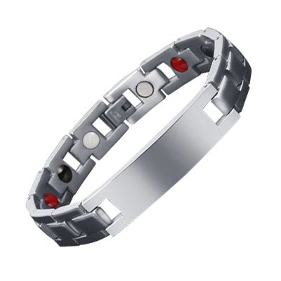 HealthyLine Stainless Steel Energy Bracelet 4 - in - 1. 2 Colors available. Model B026