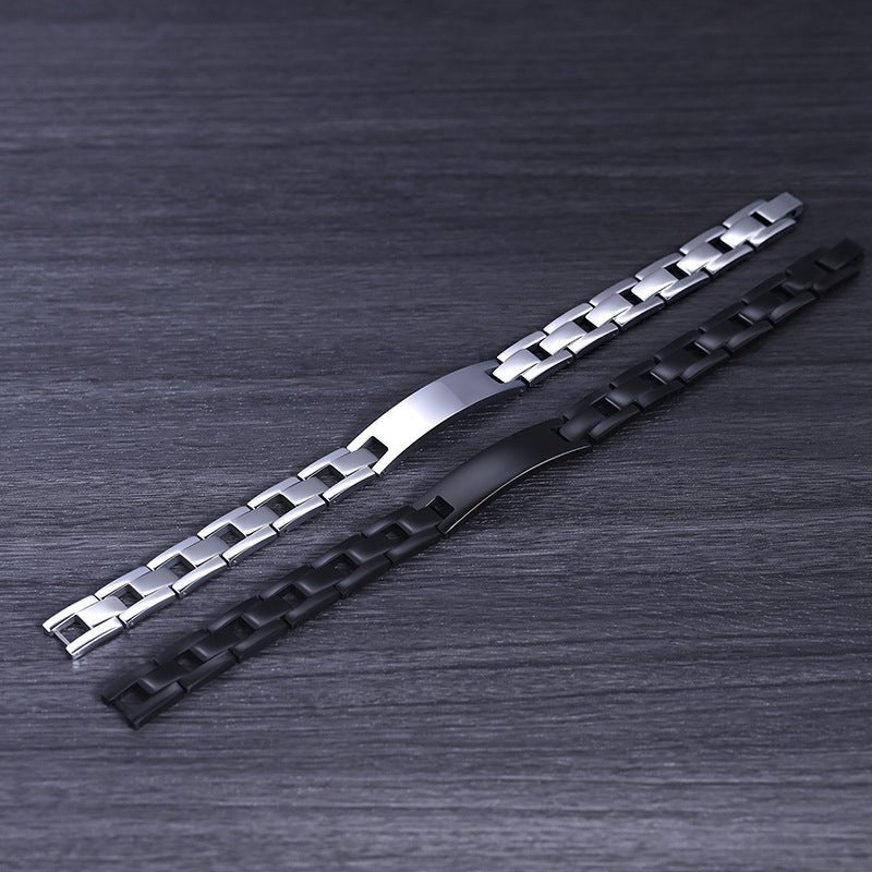 HealthyLine Stainless Steel Energy Bracelet 4 - in - 1. 2 Colors available. Model B026
