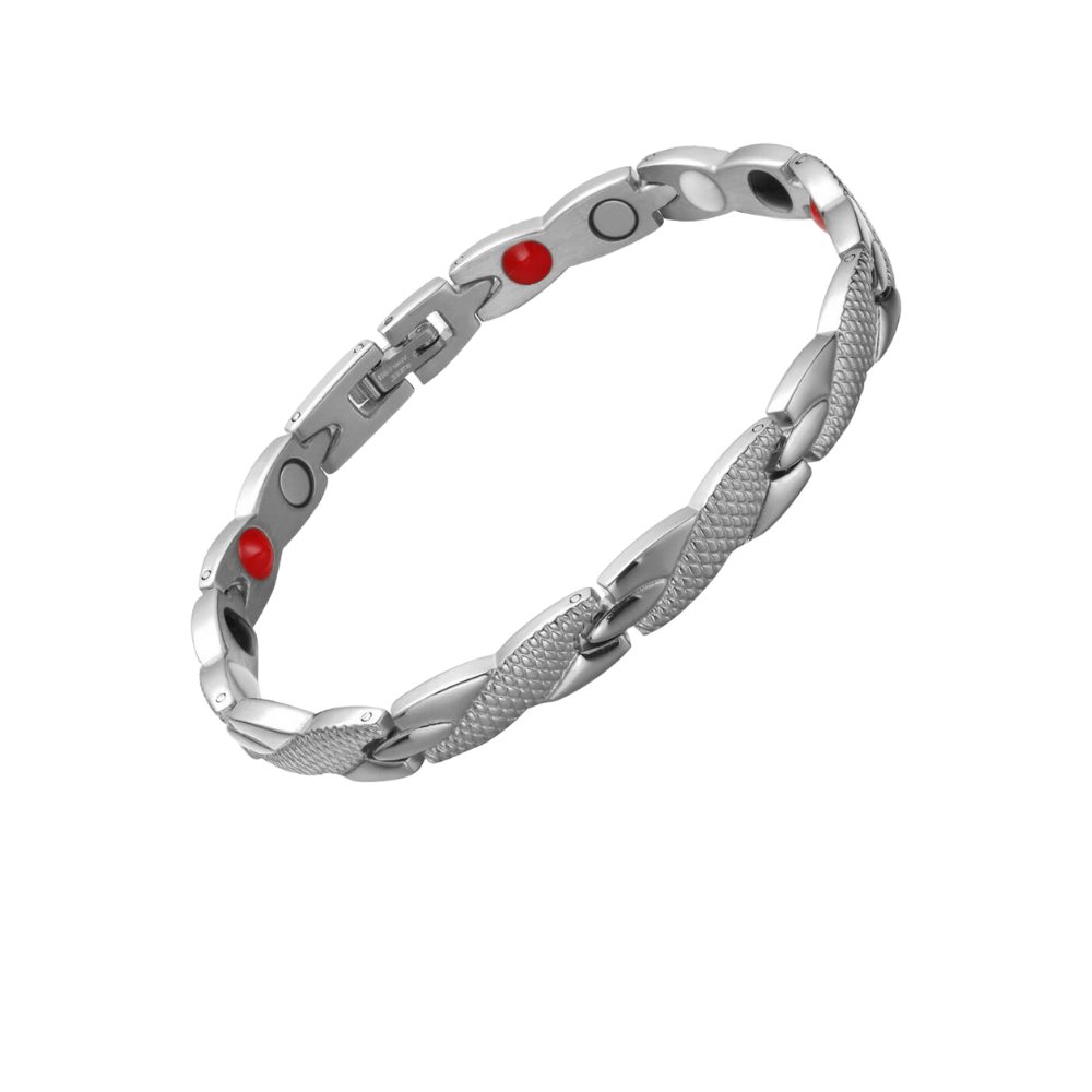 HealthyLine Stainless Steel Energy Bracelet 4 - in - 1. 2 Colors available. Models B025