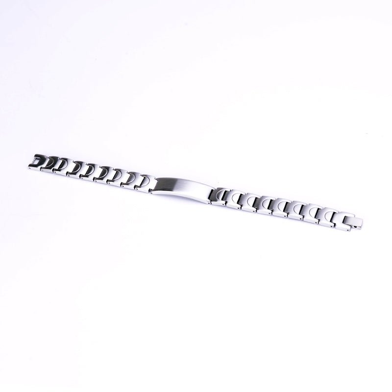 HealthyLine Stainless Steel Energy Bracelet 4 - in - 1. Silver color. Model SY050