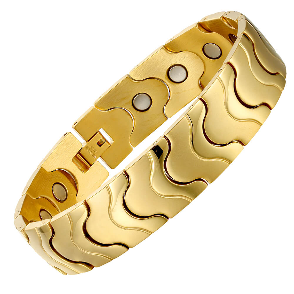 HealthyLine Stainless Steel Magnetic Bracelet. 2 Colors available. Model B066