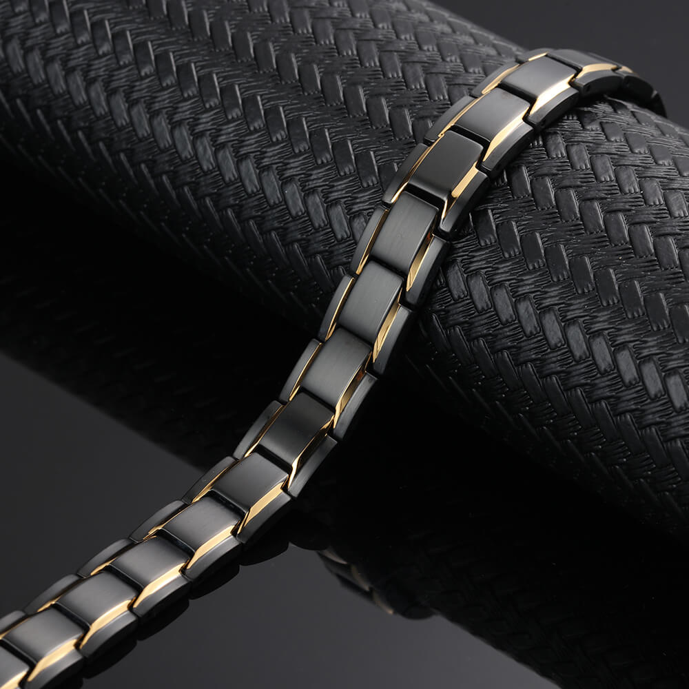 HealthyLine Stainless Steel Magnetic/Energy Bracelet 4 - in - 1. 4 Colors available. Model B001M