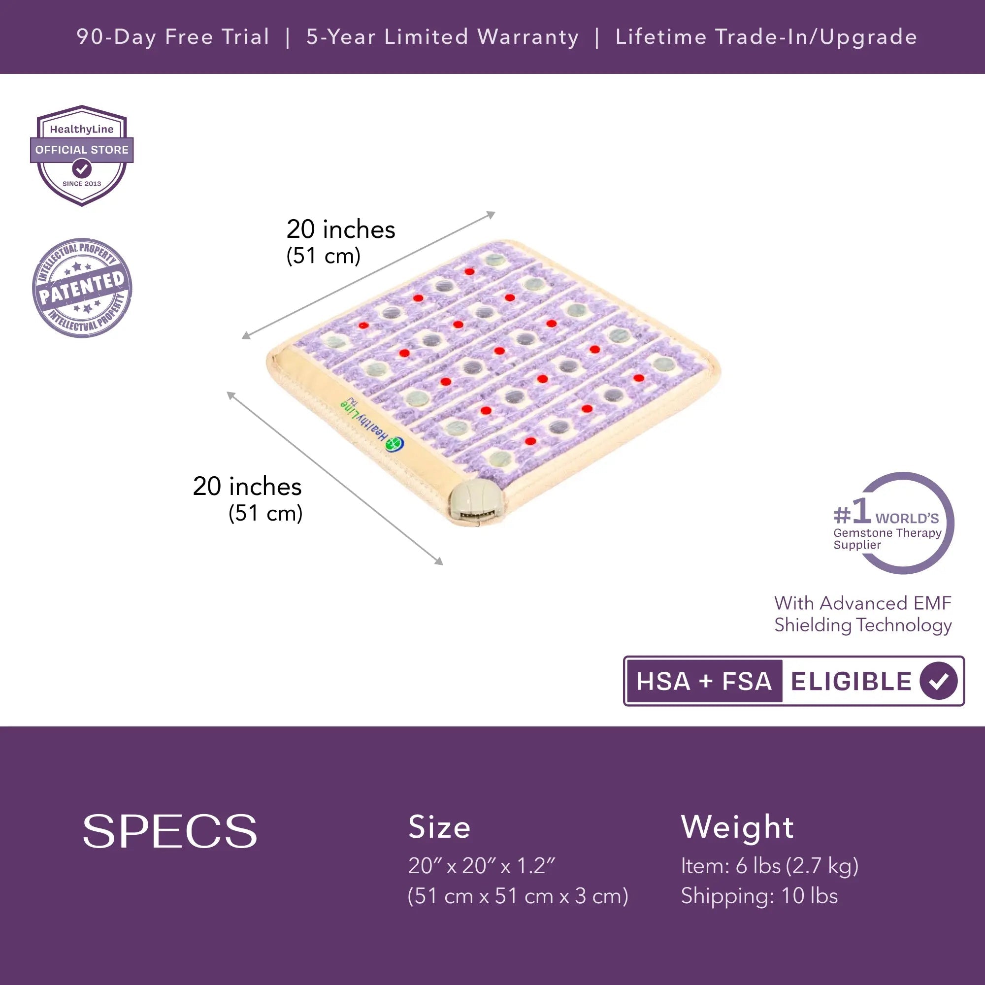 HealthyLine TAJ Series | PEMF Far Infrared Heating Mats