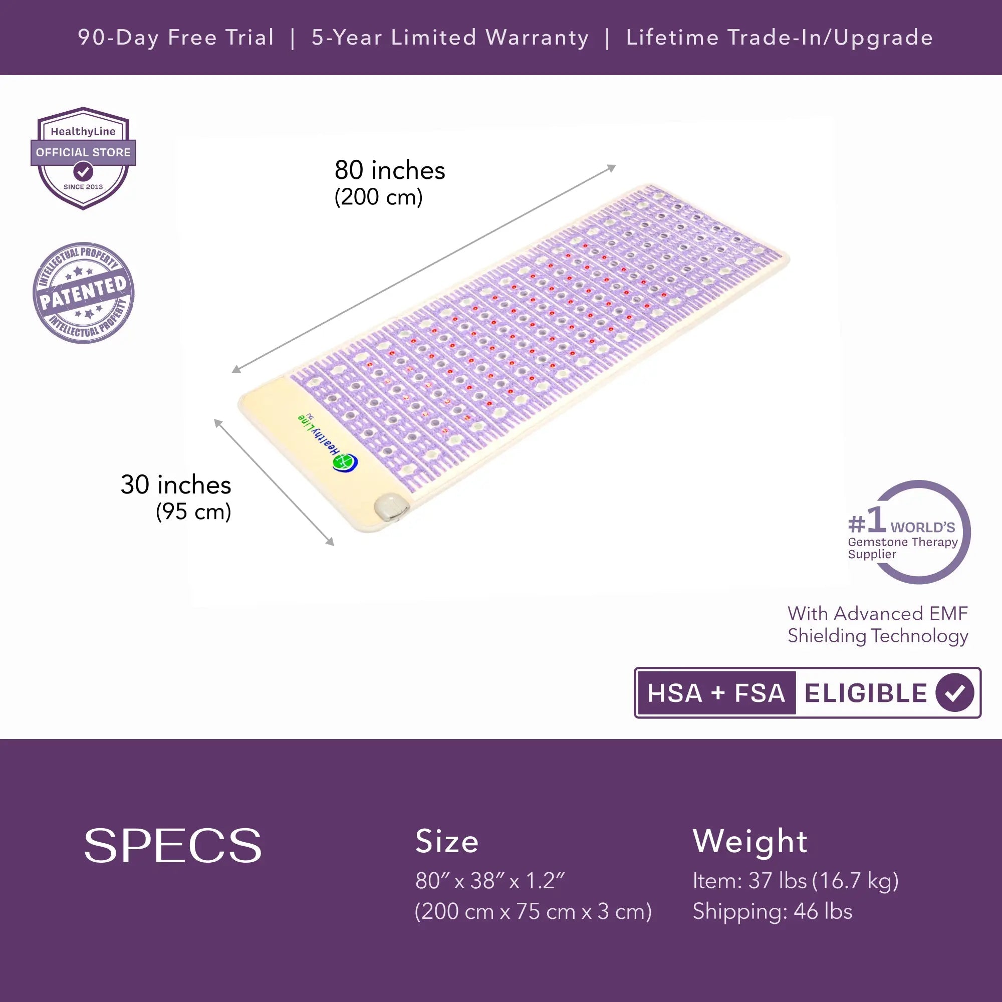 HealthyLine The TAJ Bed Series - Mattress Toppers