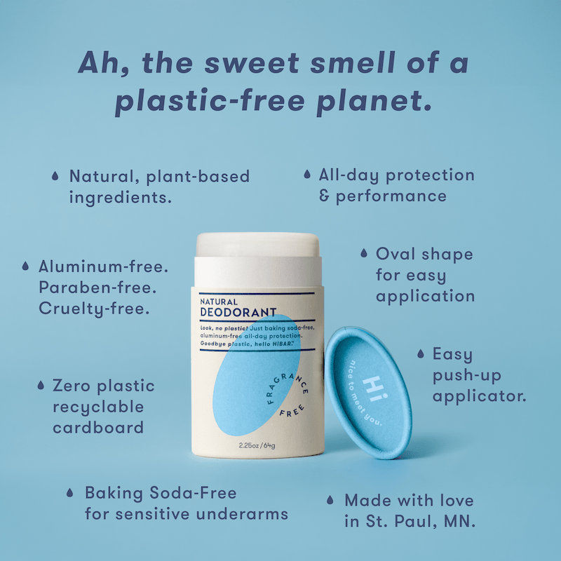 HiBAR Sensitive Plastic - Free Deodorant