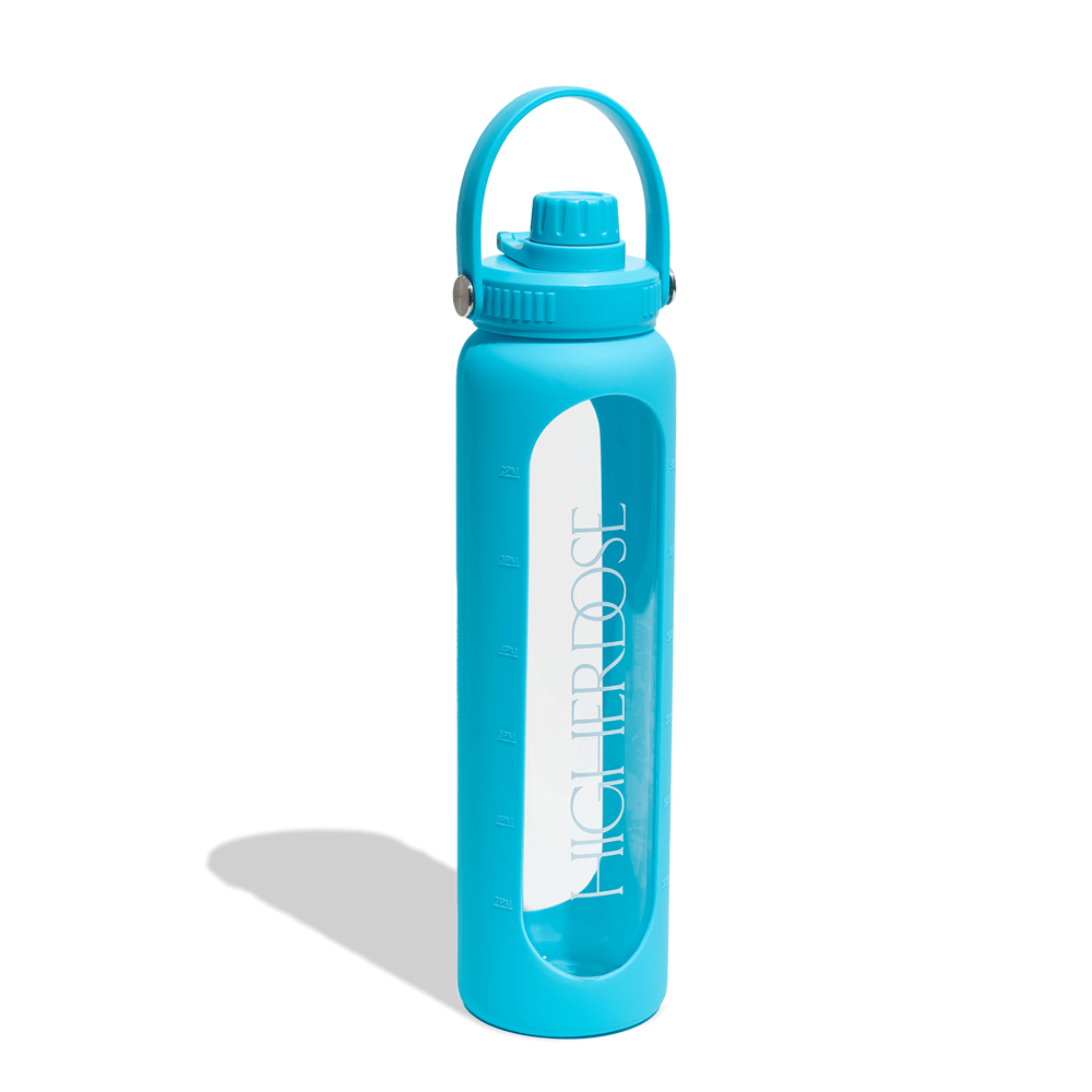 HigherDOSE DailyDOSE Time - Marked Glass Water Bottle