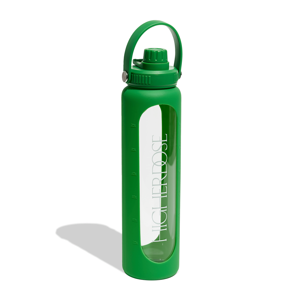 HigherDOSE DailyDOSE Time - Marked Glass Water Bottle