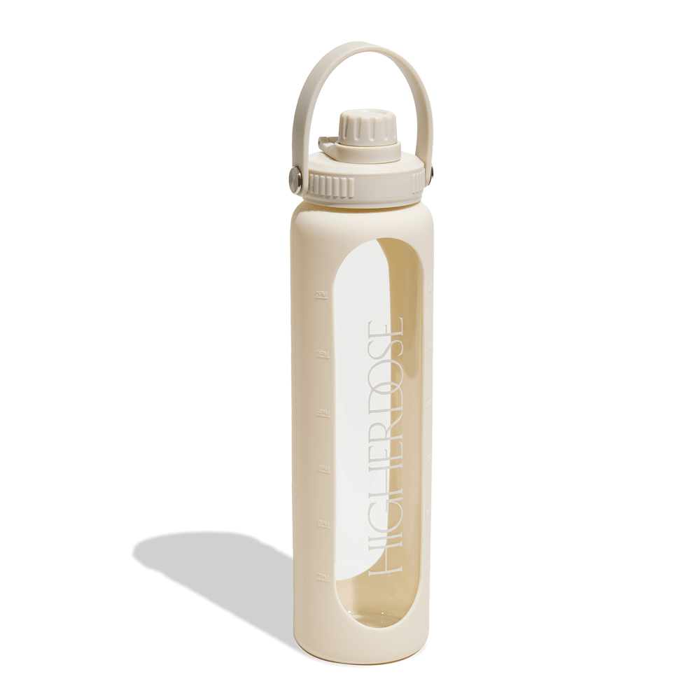HigherDOSE DailyDOSE Time - Marked Glass Water Bottle