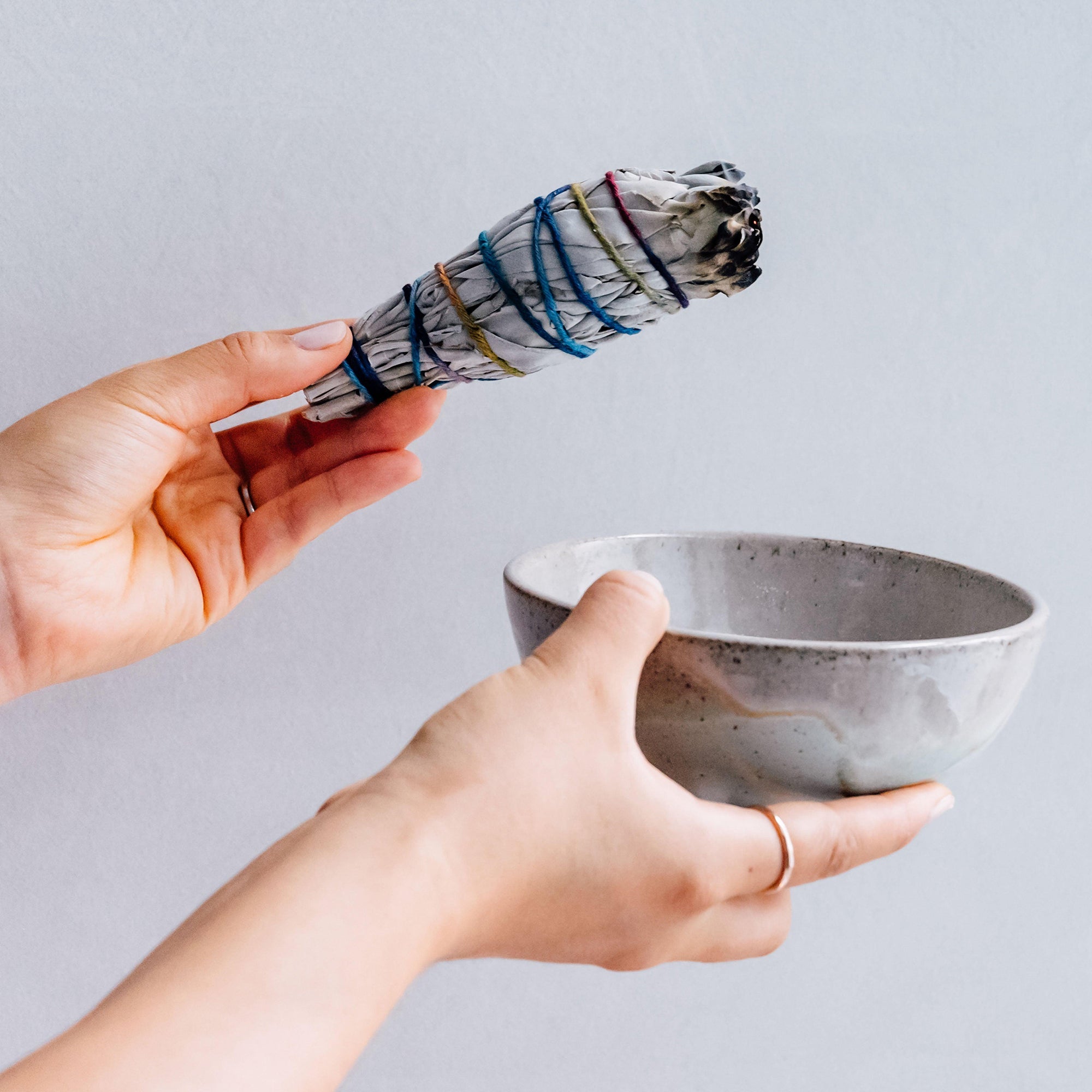 CEDAR AND MYRRH Organic White Sage Smudge Stick - Large