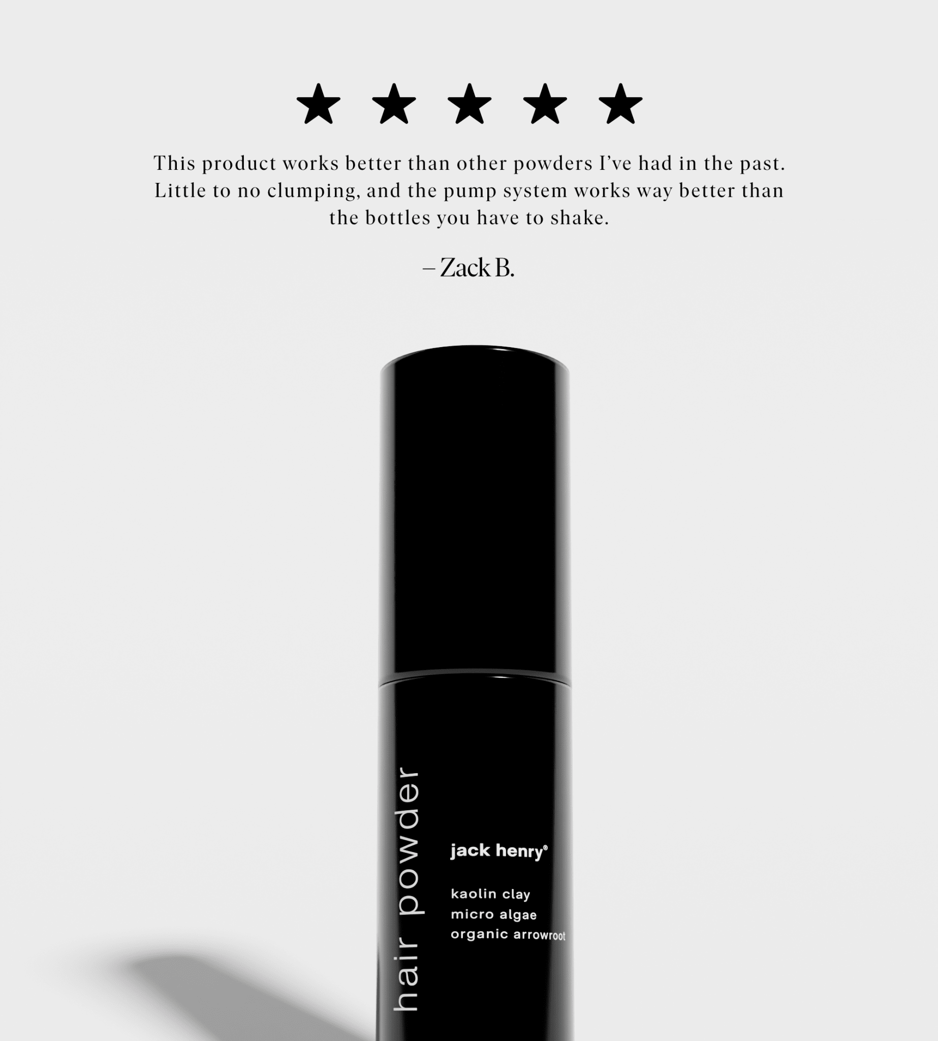 JACK HENRY hair powder