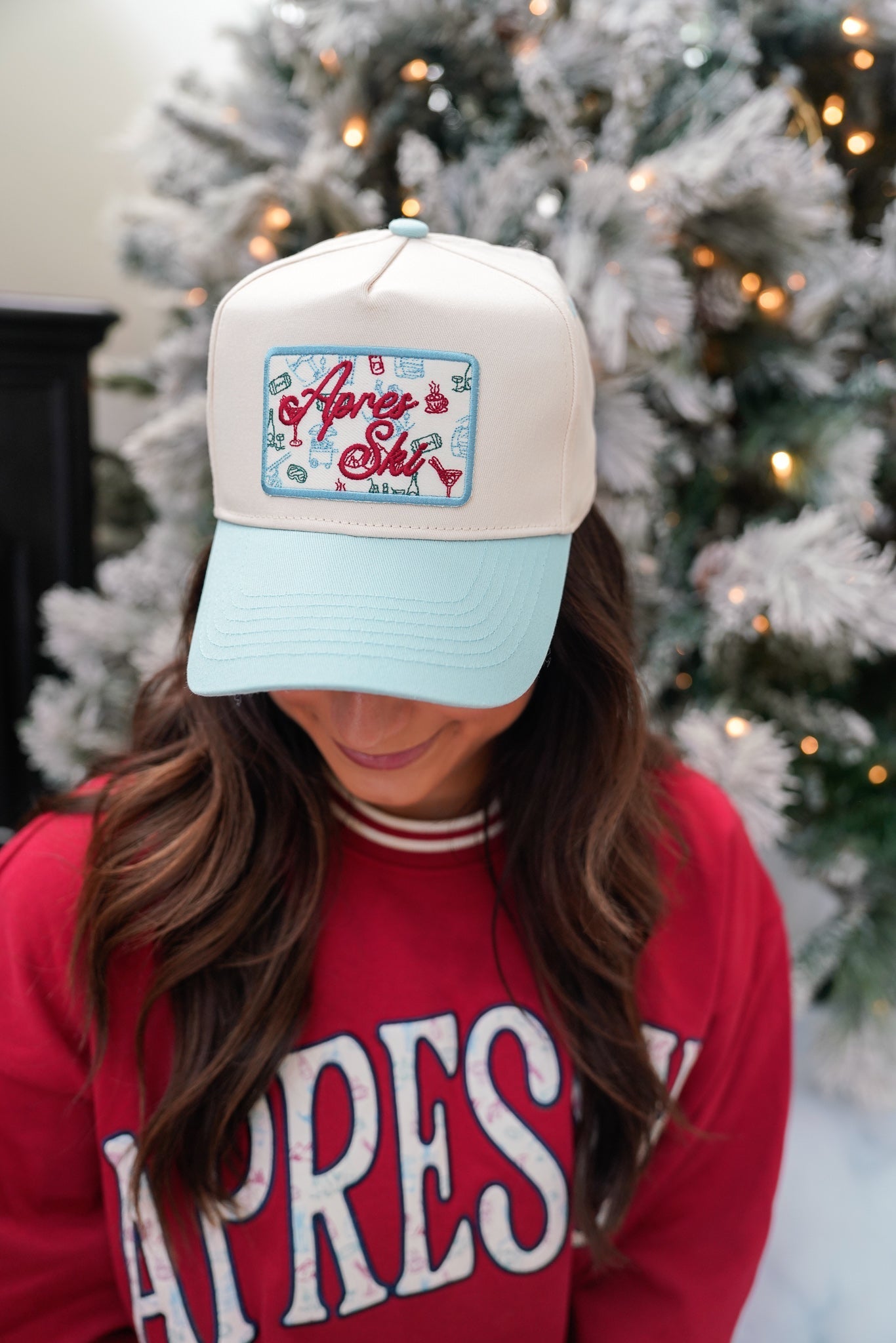 KenzKustomz Apres Ski - Baby Blue Vintage Trucker Hat