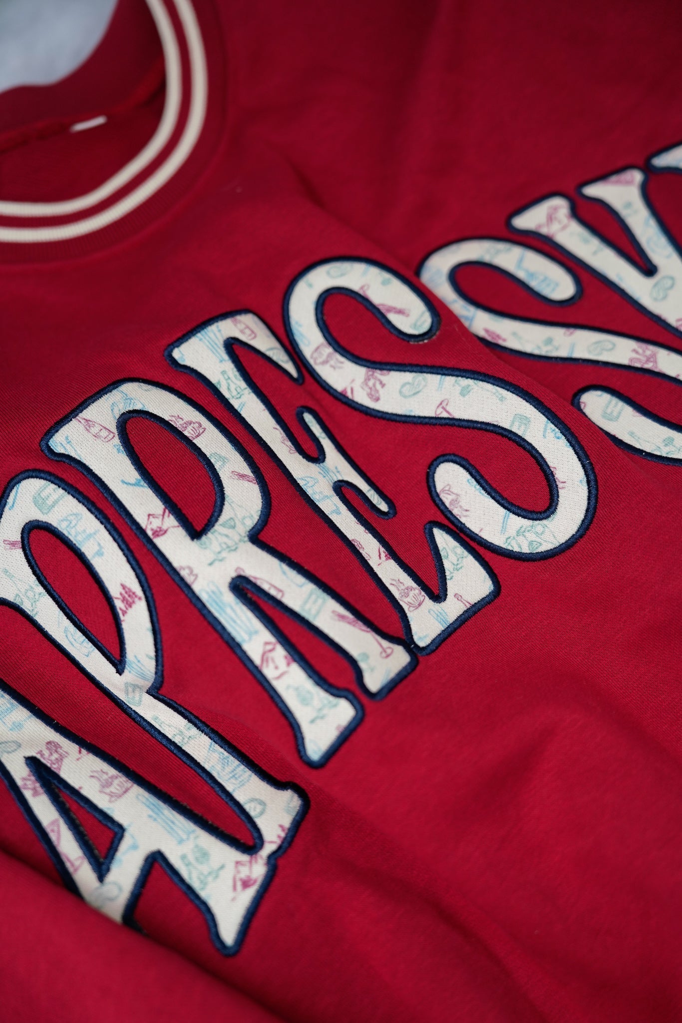 KenzKustomz Apres Ski - Maroon Vintage Crewneck Sweatshirt