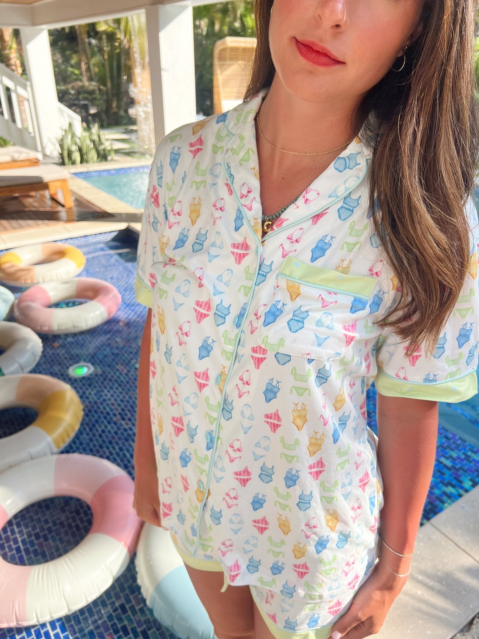 KenzKustomz Bikinis - Short Sleeve Pajama Set