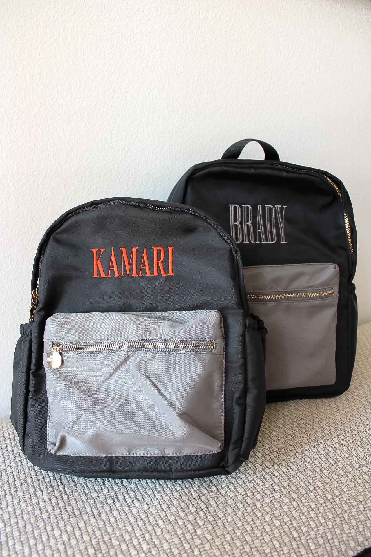 KenzKustomz Black + Grey Colorblock Backpack