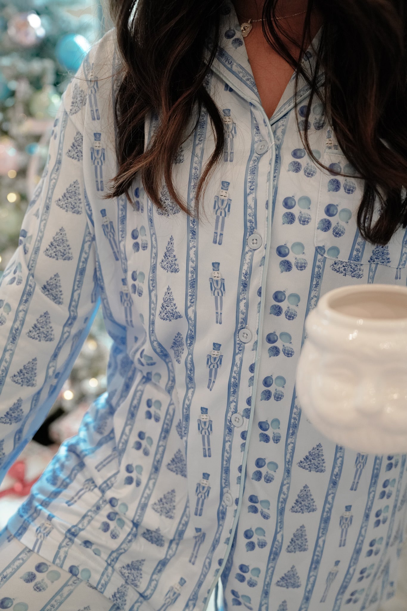 KenzKustomz Blue Christmas - Long Pajama Set