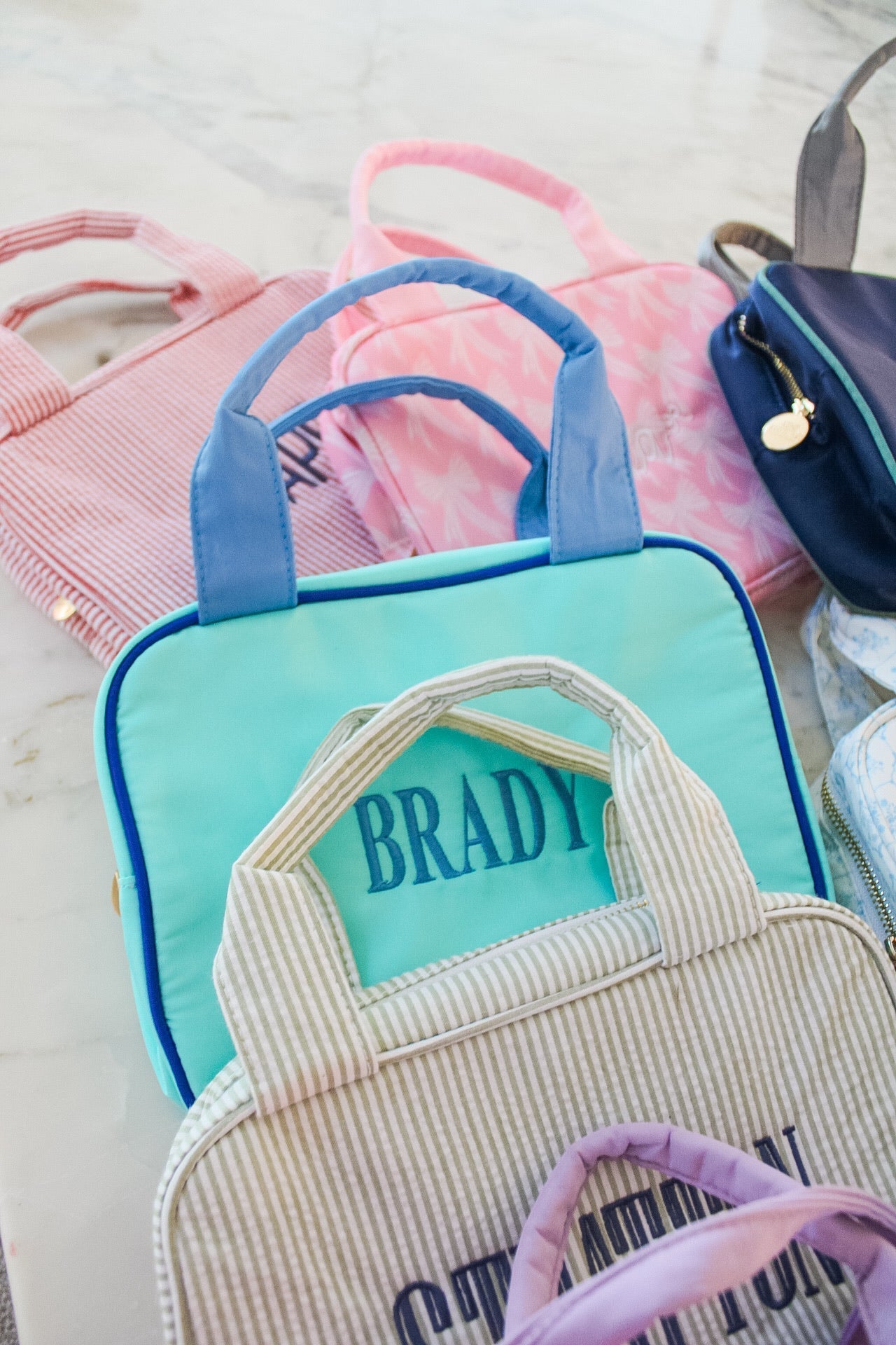 KenzKustomz Blue + Teal Colorblock Backpack