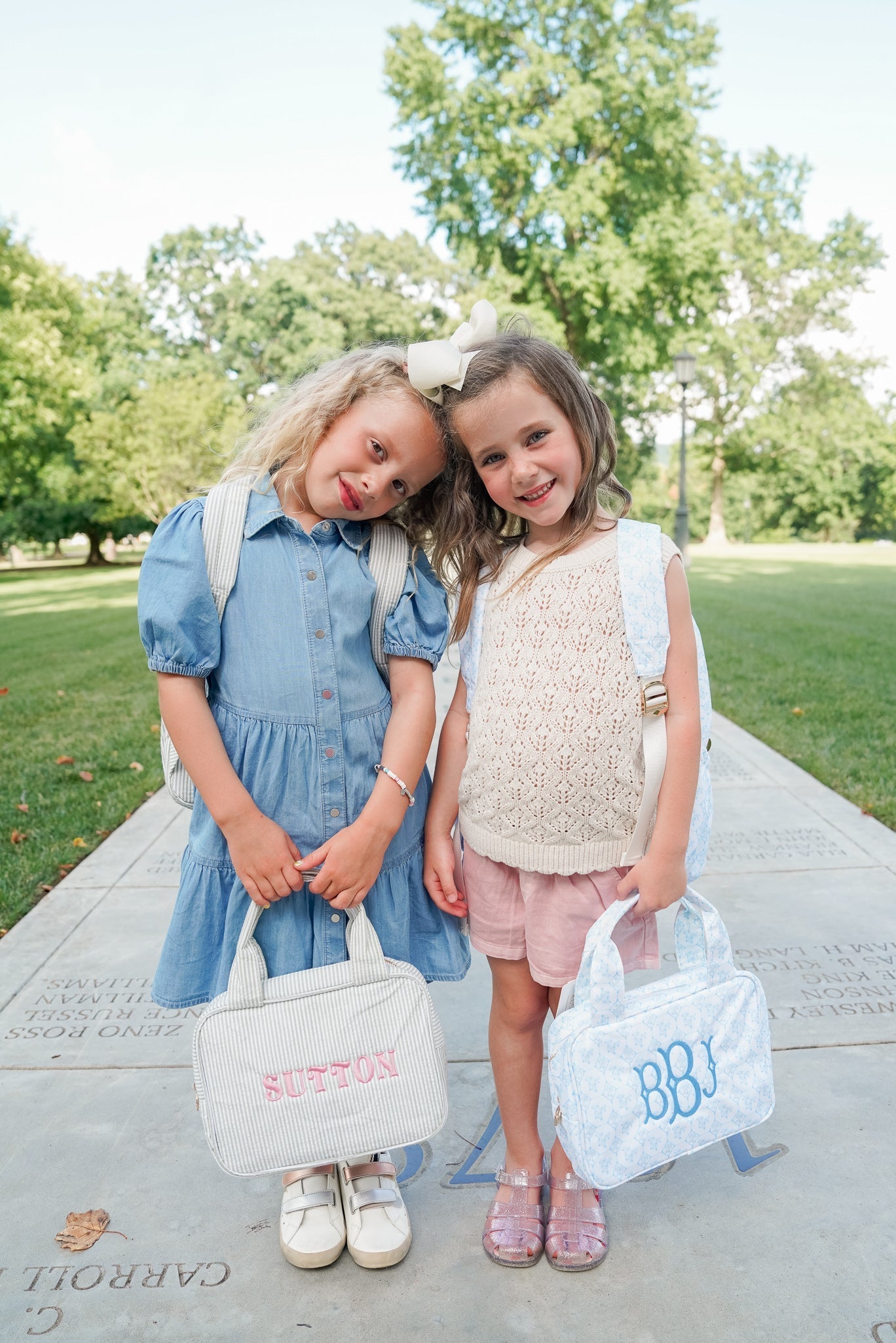 KenzKustomz Blue Toile Backpack