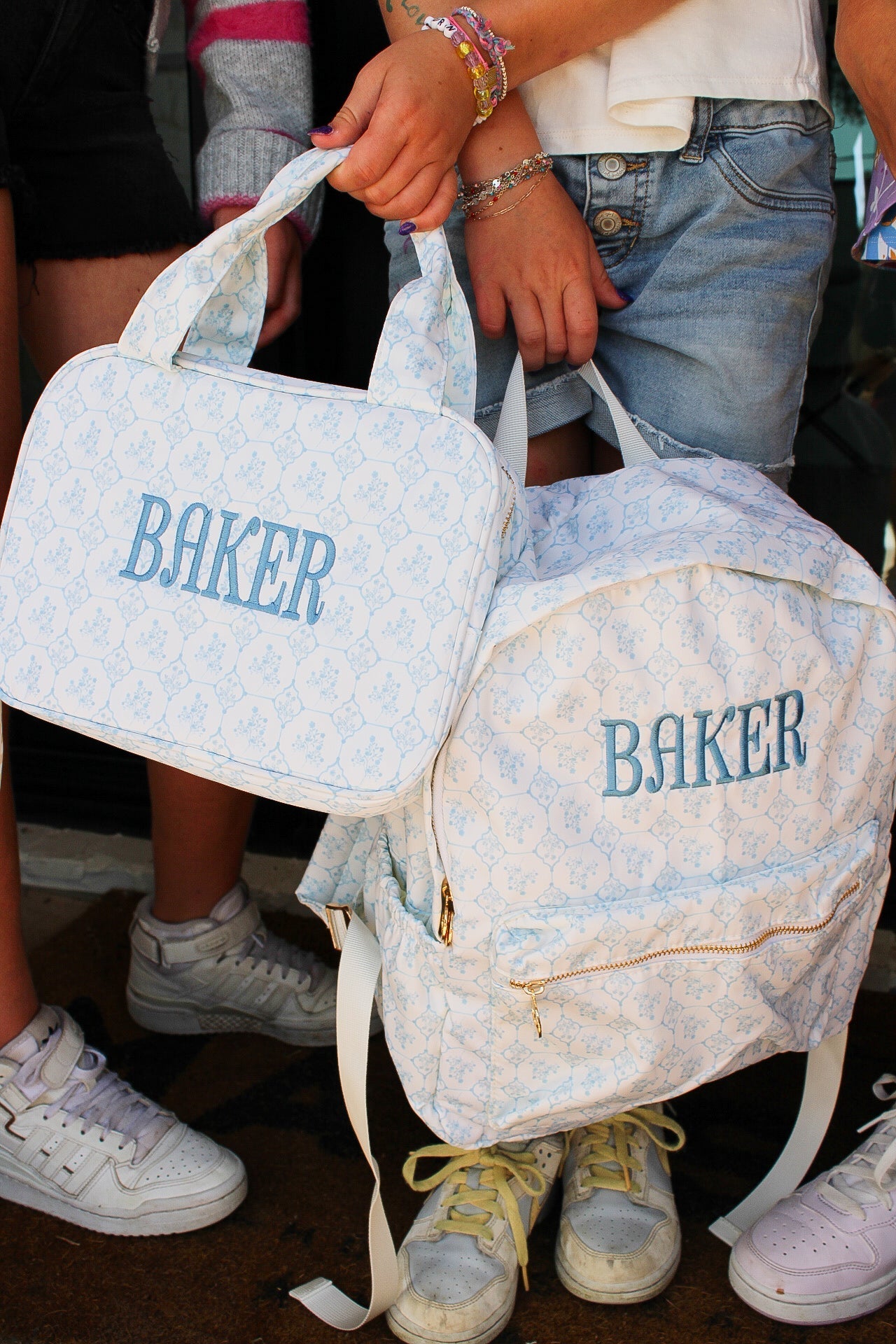 KenzKustomz Blue Toile Backpack