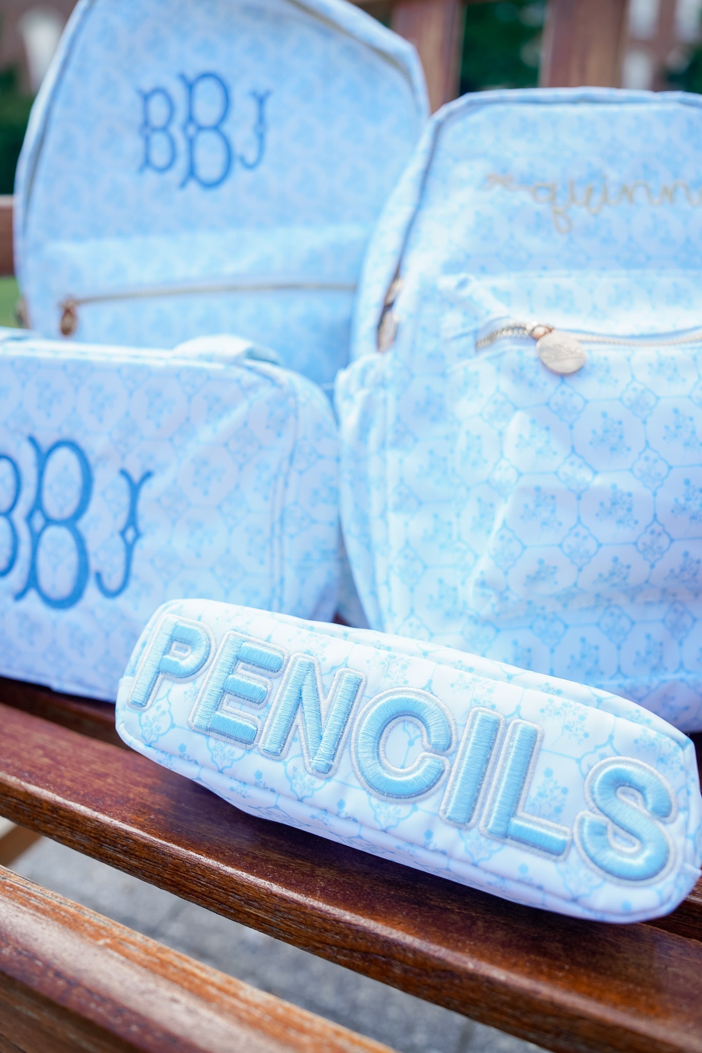 KenzKustomz Blue Toile Backpack