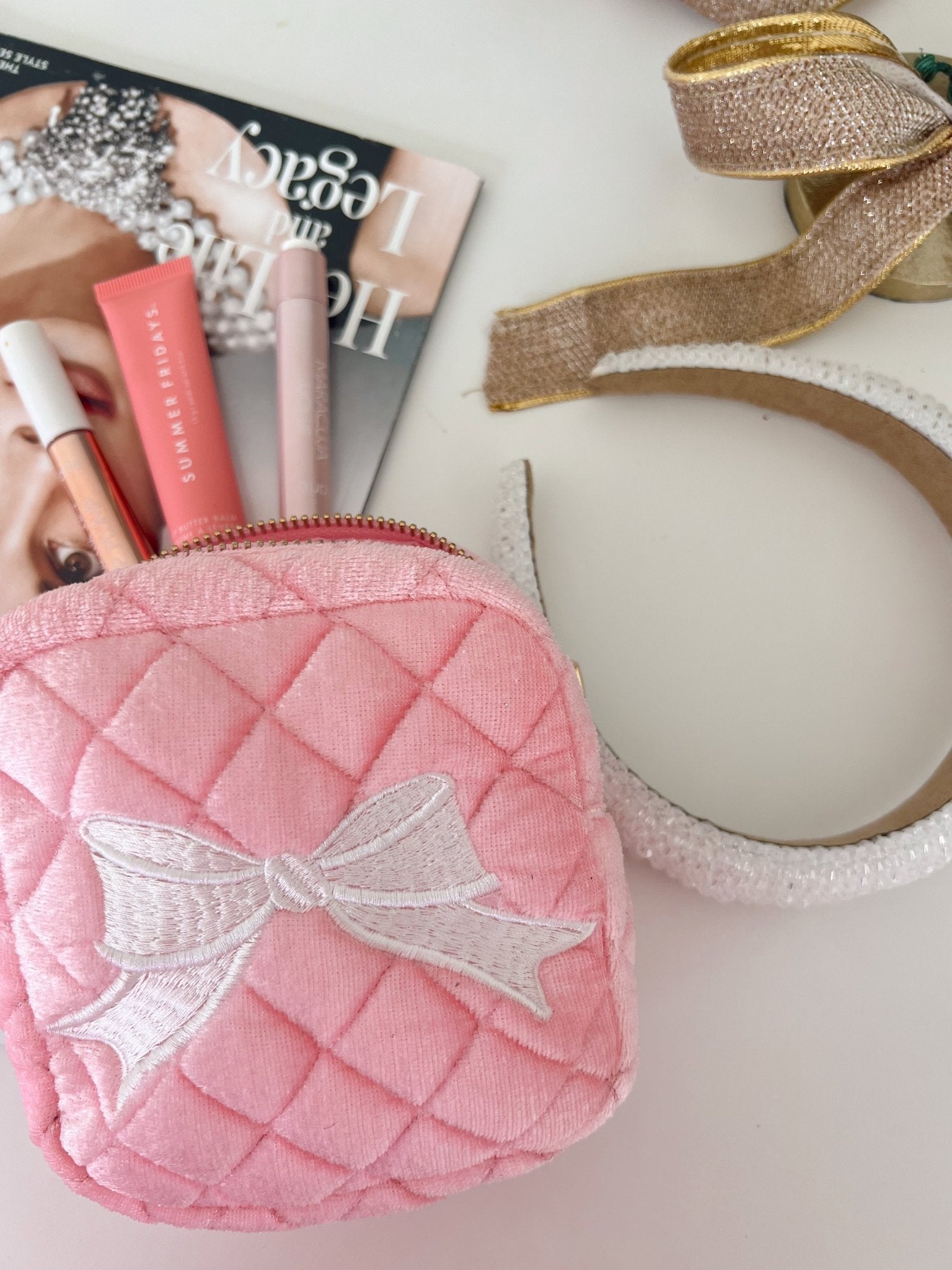 KenzKustomz Bow Mini - Pink Velvet