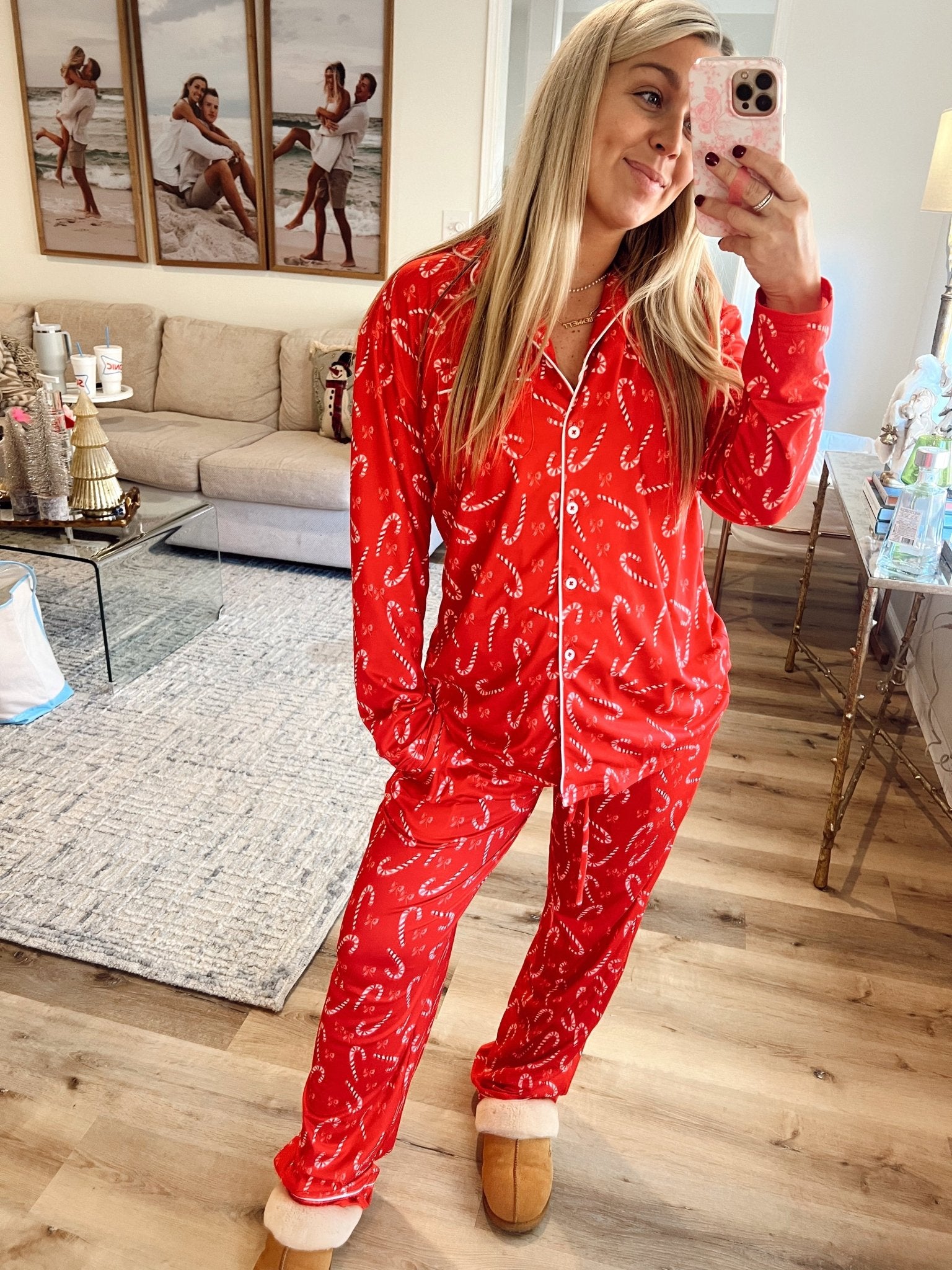 KenzKustomz Candy Cane Pajama Set