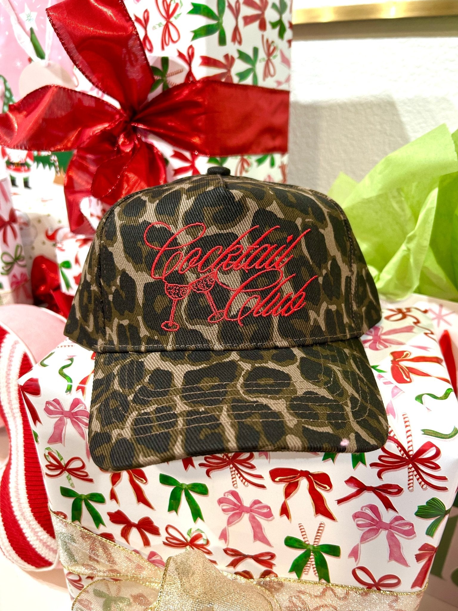 KenzKustomz Cocktail Club - Leopard Vintage Trucker Hat