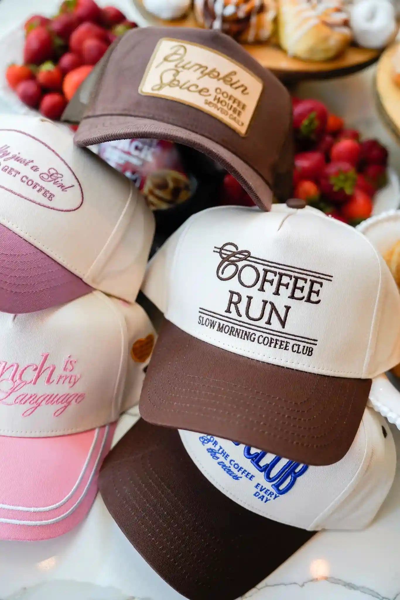 KenzKustomz Coffee Run - Brown Vintage Trucker Hat