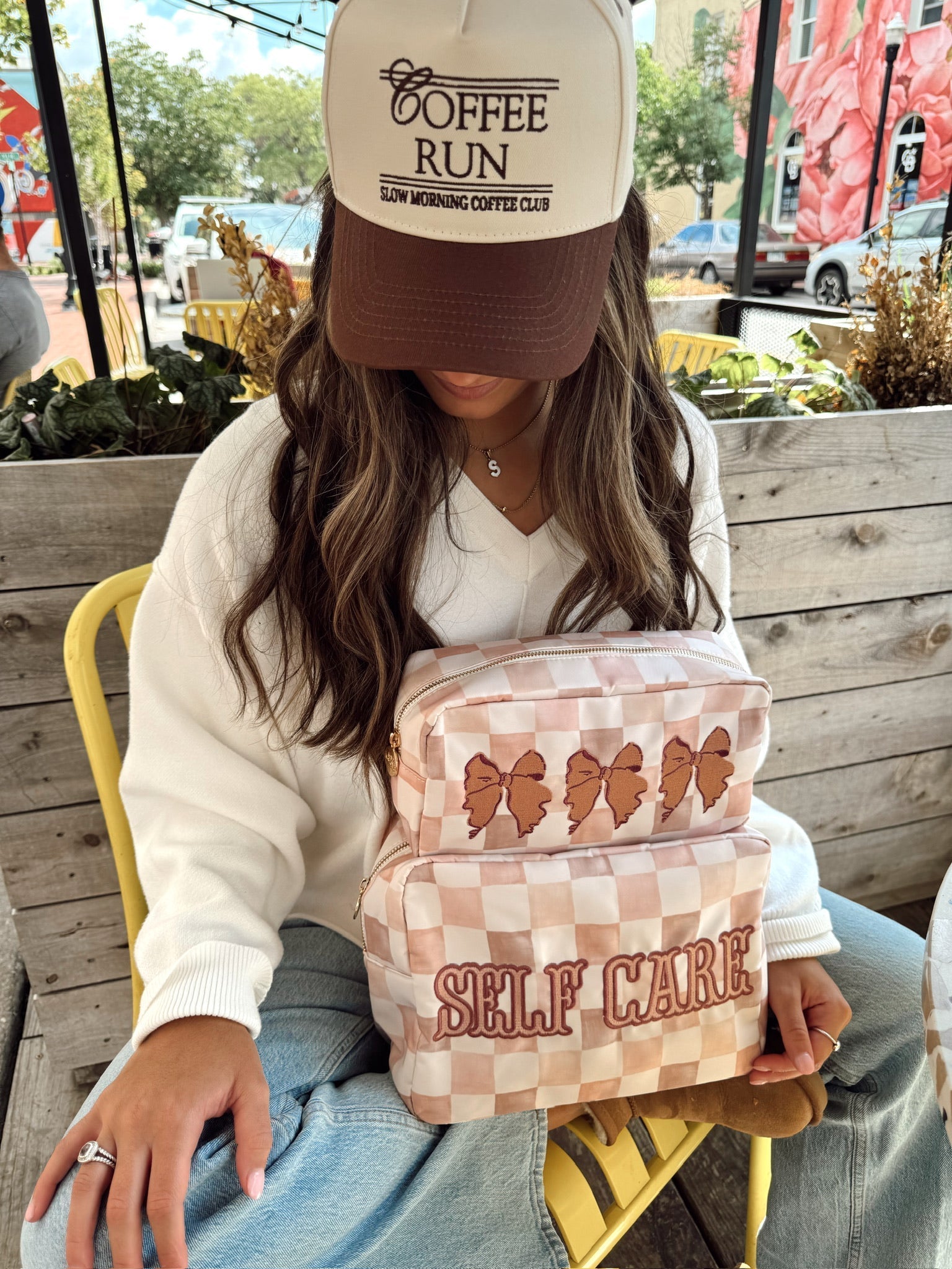 KenzKustomz Coffee Run - Brown Vintage Trucker Hat
