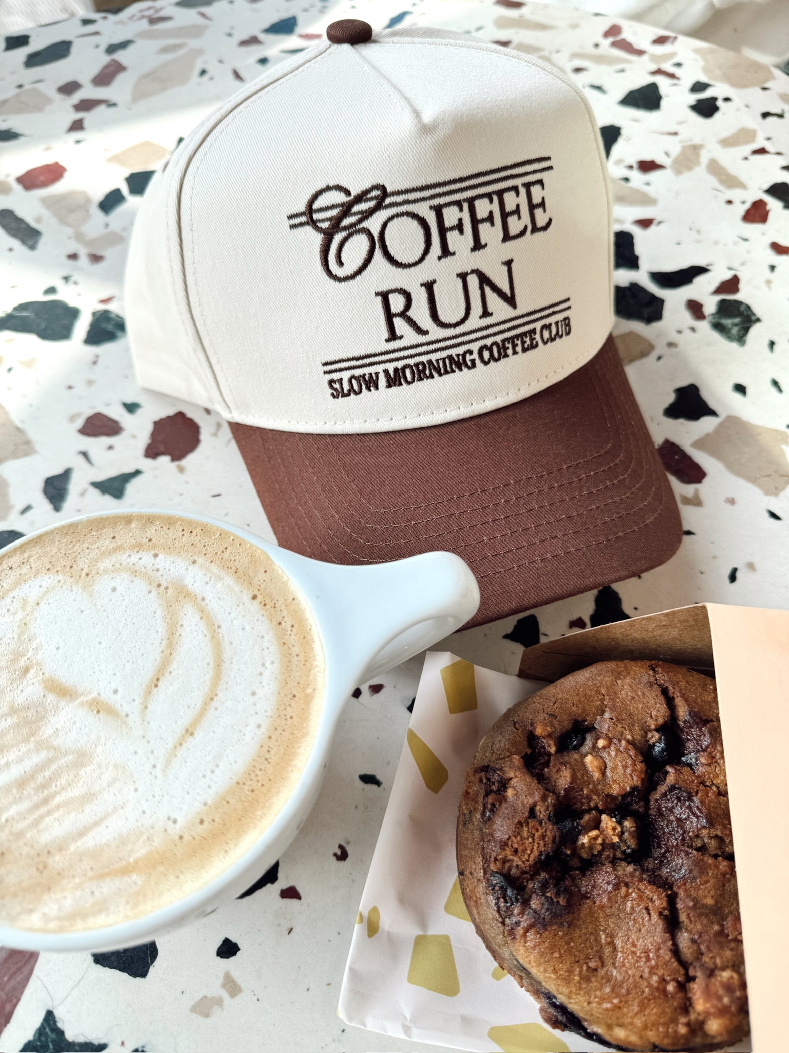 KenzKustomz Coffee Run - Brown Vintage Trucker Hat