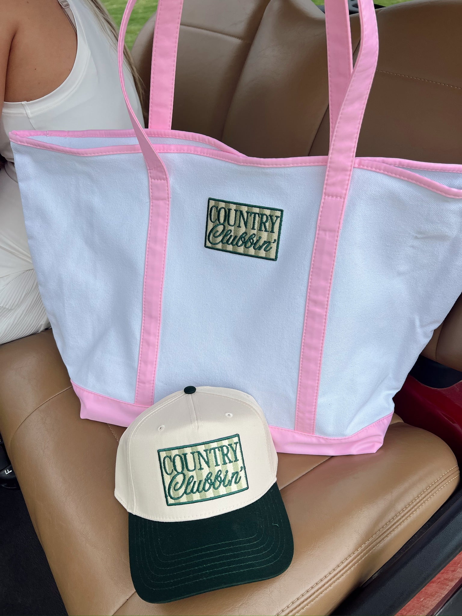 KenzKustomz Country Clubbin' - Green Vintage Trucker Hat