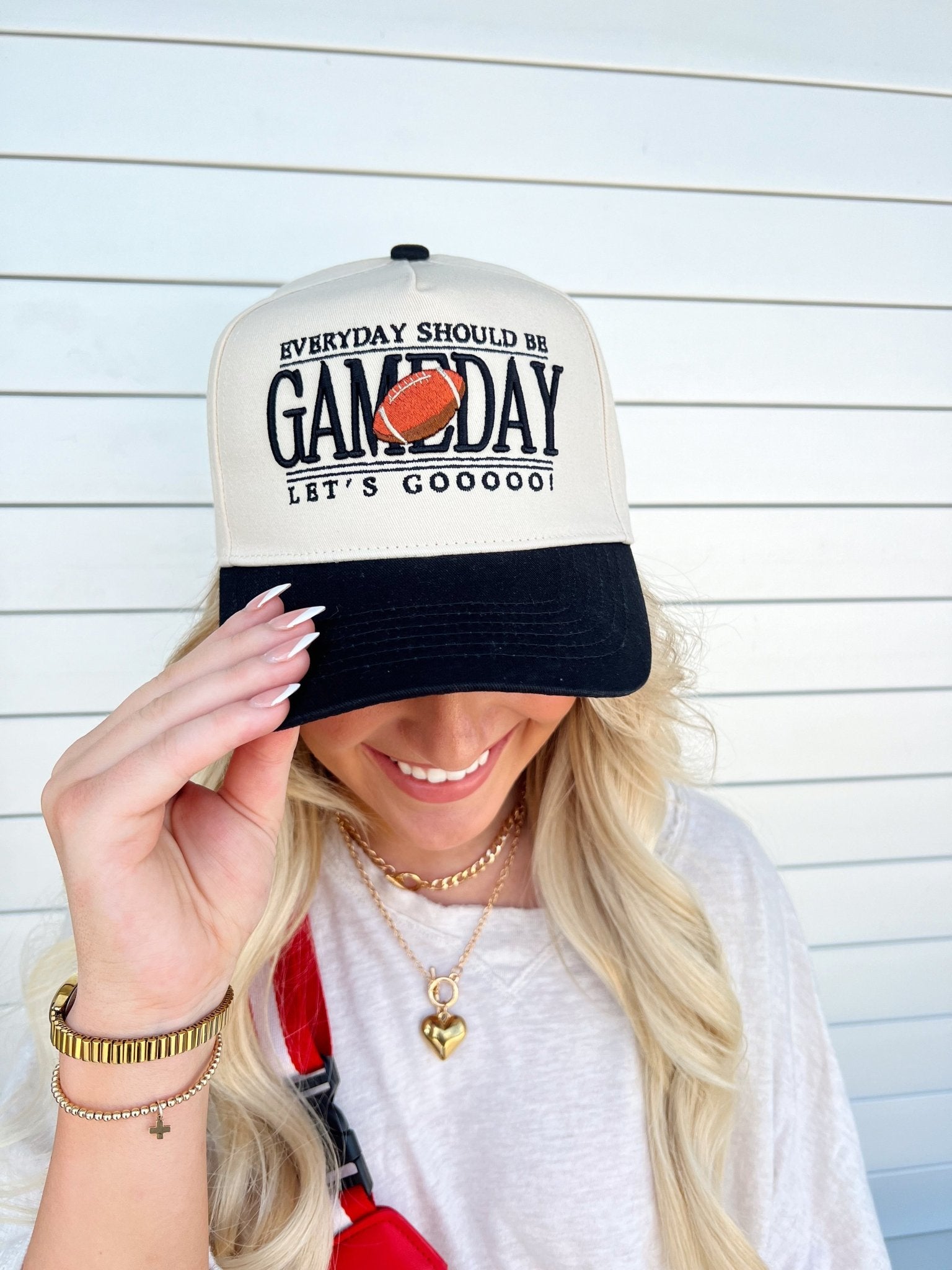 KenzKustomz Everyday Should Be Gameday - Black Vintage Trucker Hat