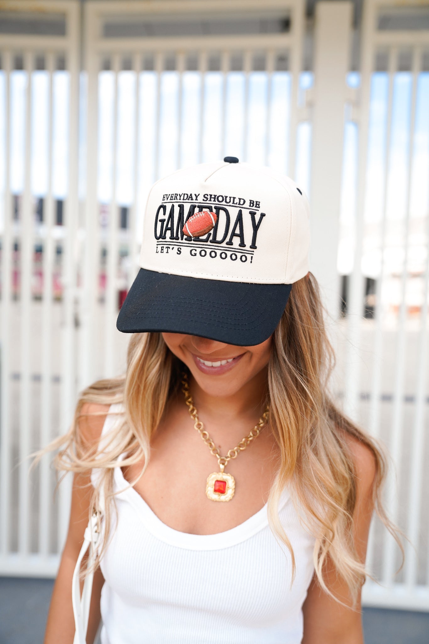 KenzKustomz Everyday Should Be Gameday - Black Vintage Trucker Hat