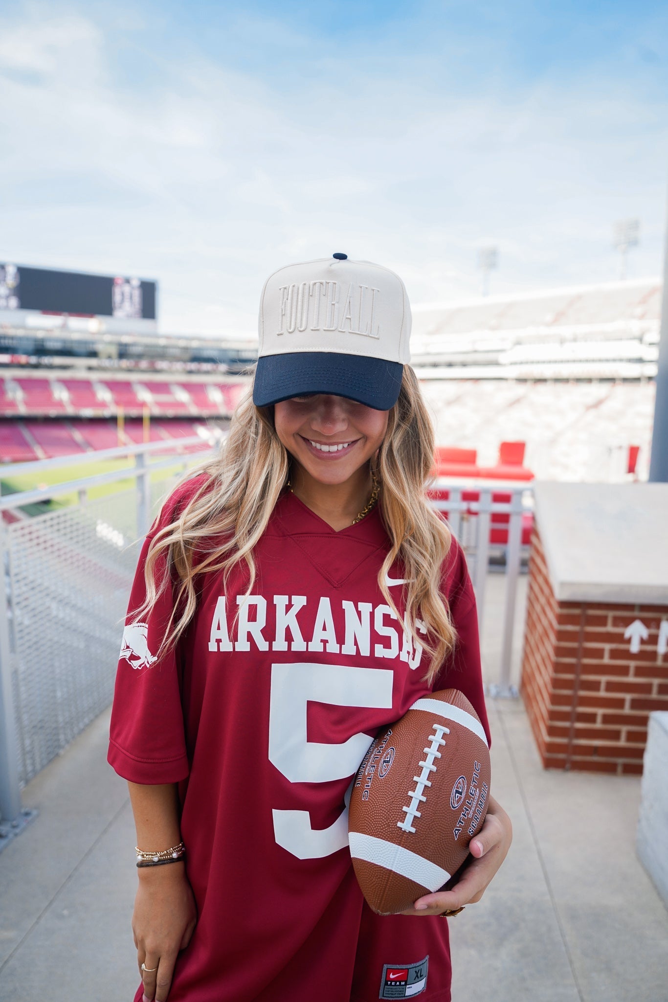 KenzKustomz FOOTBALL - Neutral Vintage Trucker Hat