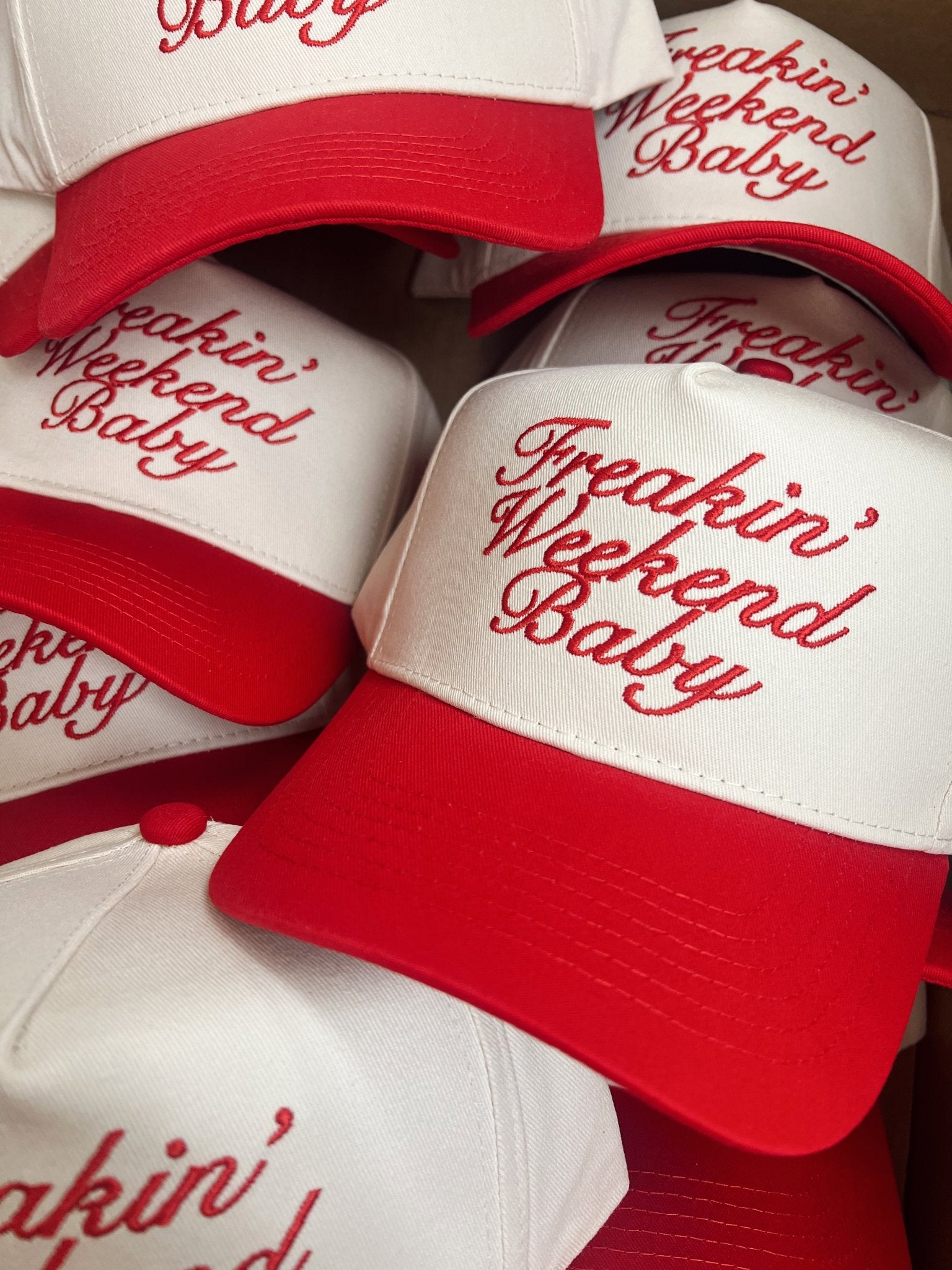 KenzKustomz Freakin' Weekend Baby - Vintage Trucker Hat