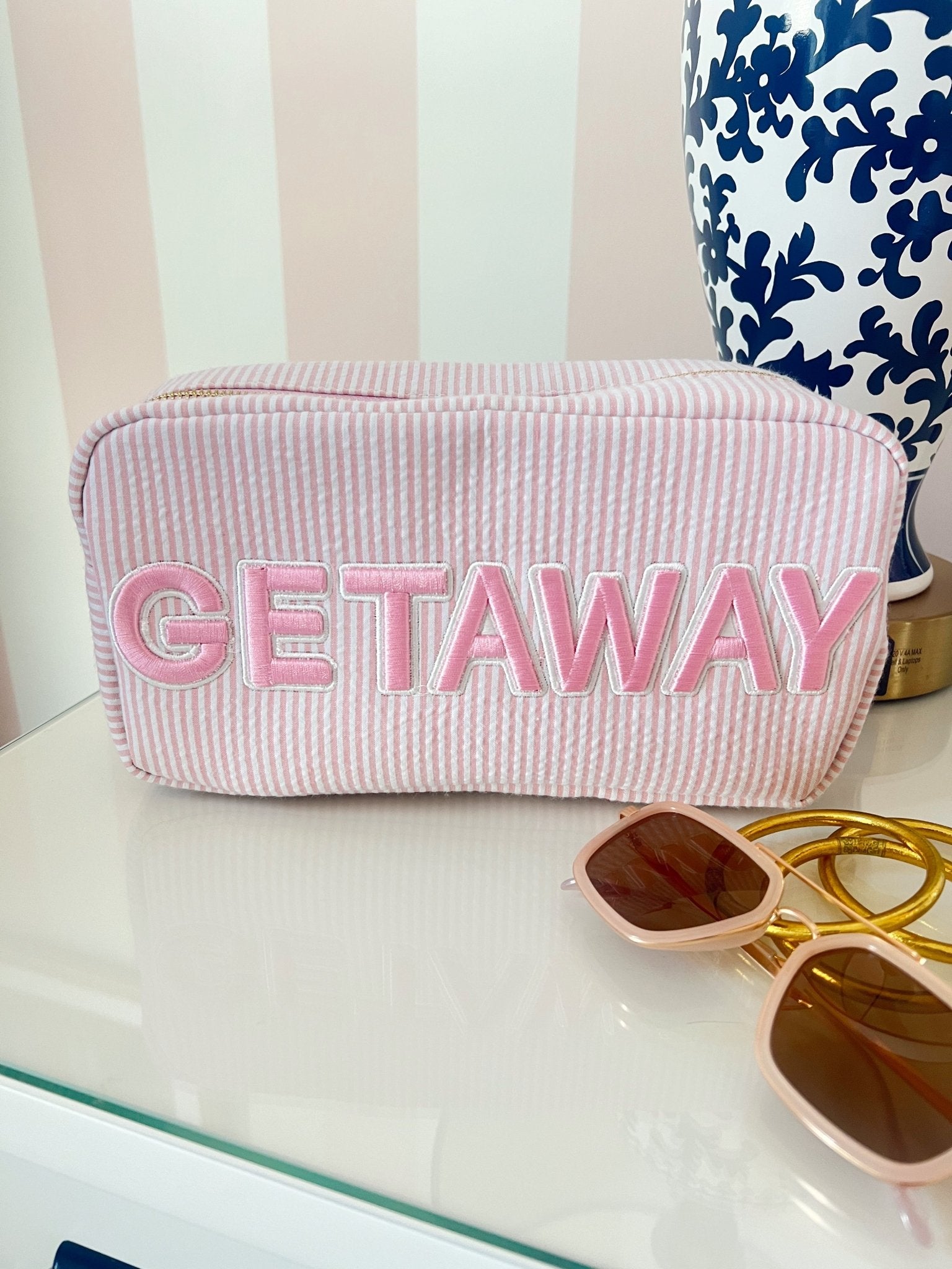 KenzKustomz Getaway Large - Pink Stripe