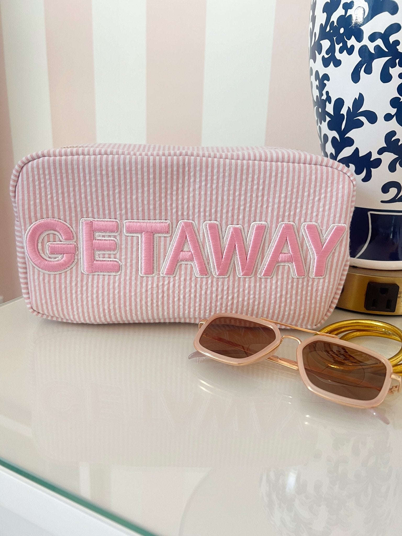 KenzKustomz Getaway Large - Pink Stripe