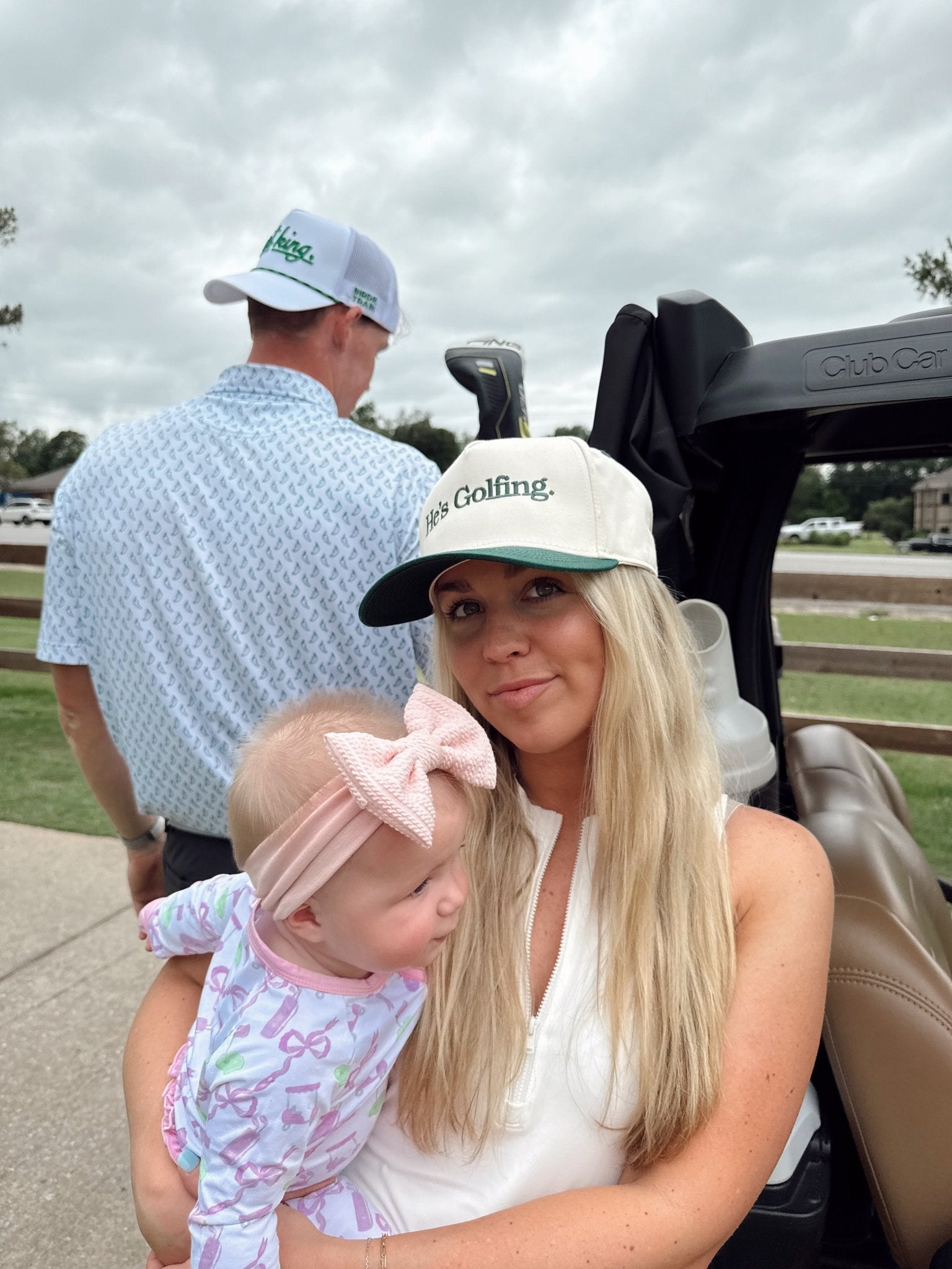 KenzKustomz He's Golfing - Green Vintage Trucker Hat