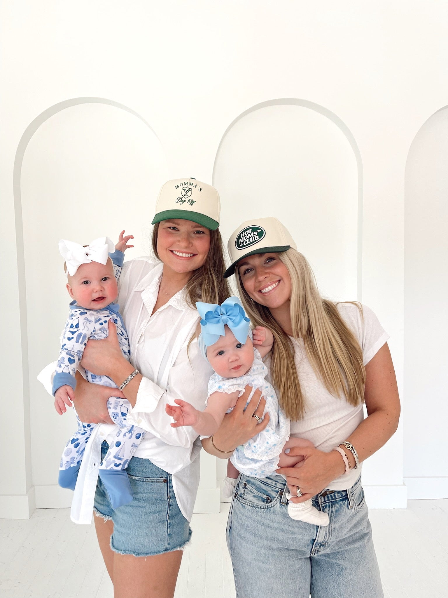 KenzKustomz Hot Moms Club - Green Vintage Trucker Hat