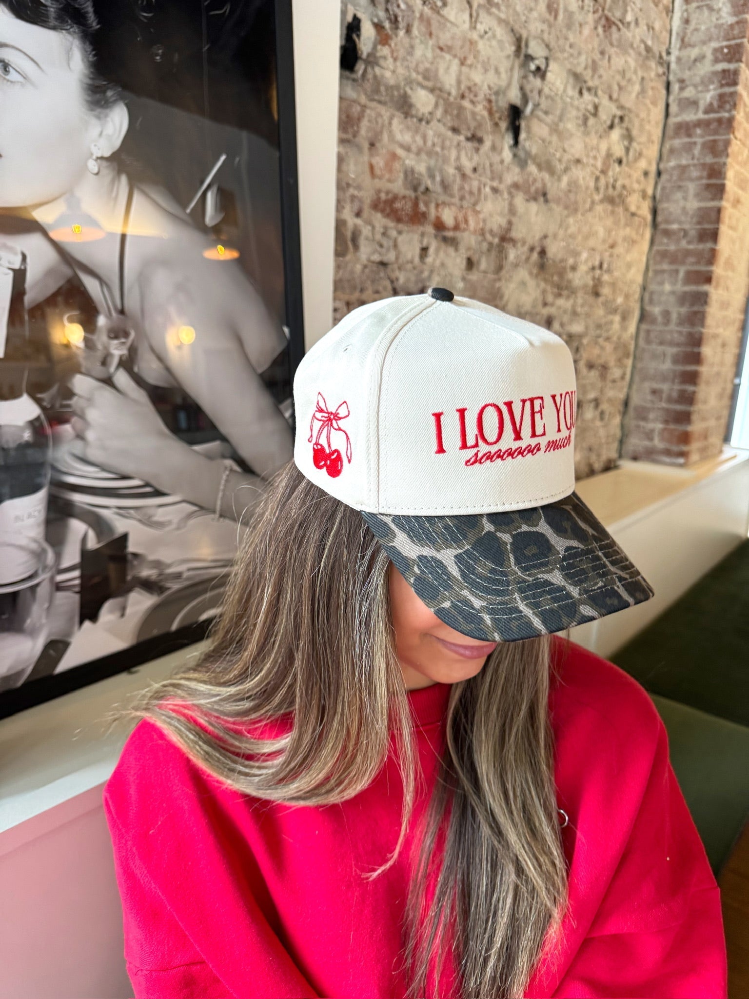 KenzKustomz I Love You Sooooo Much - Leopard Vintage Hat