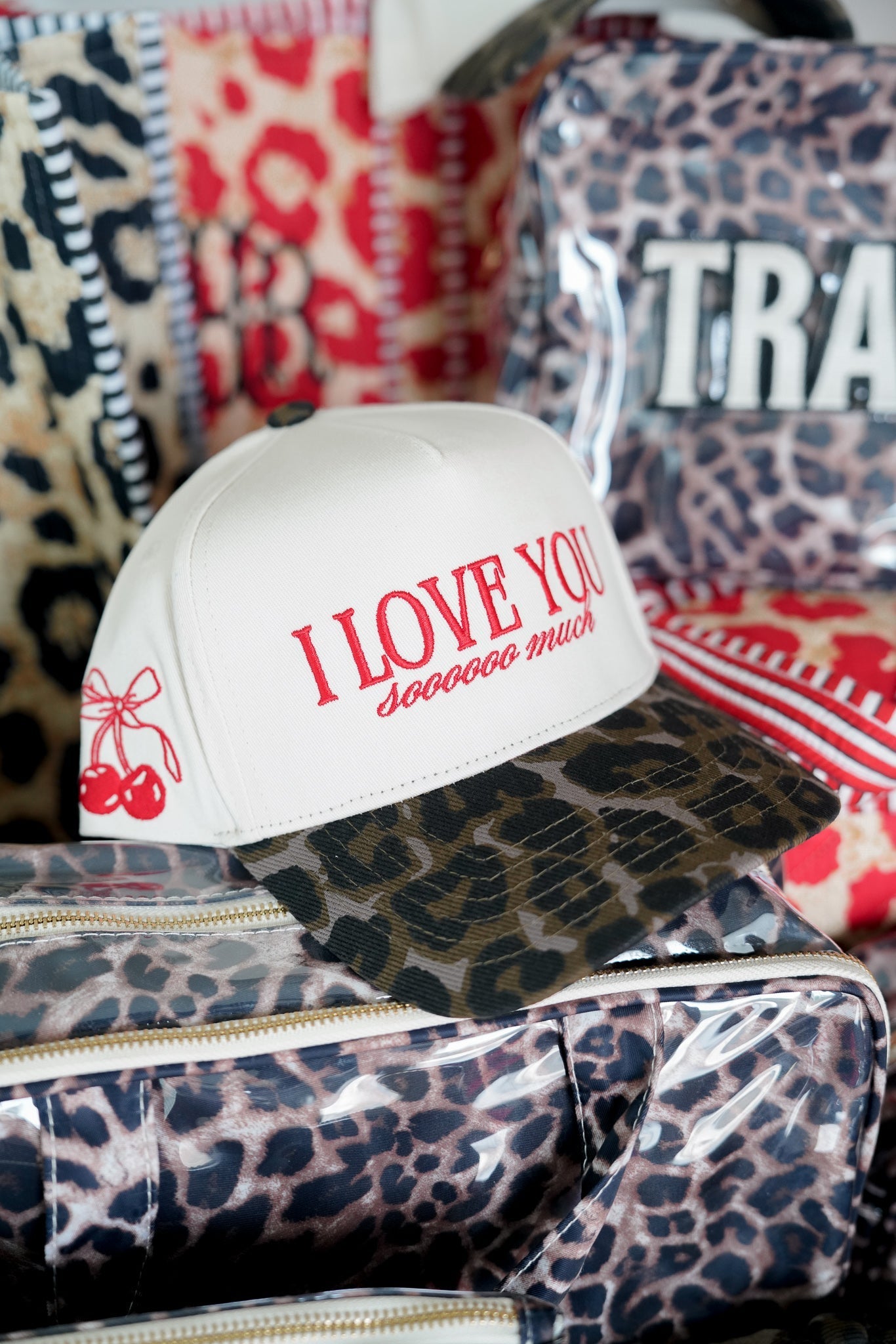 KenzKustomz I Love You Sooooo Much - Leopard Vintage Hat